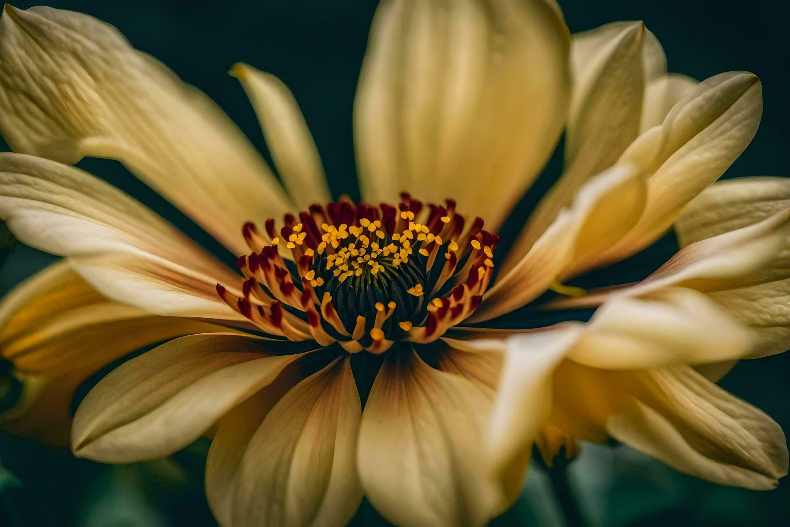 a close up of a yellow flower Free Photo