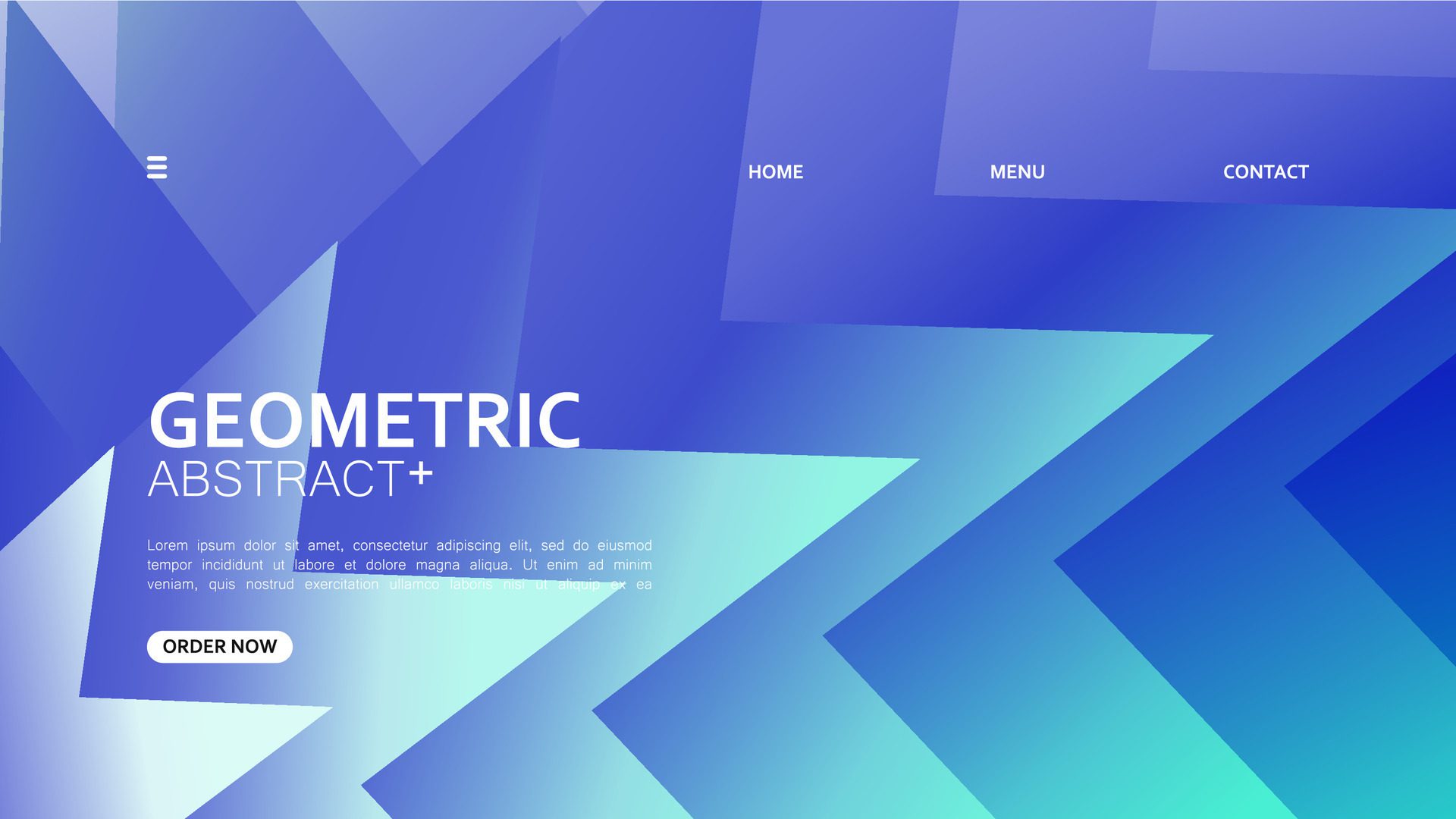 creative background abstract gradient geometric landing page design. illustration. banner brochure business template Free Vector