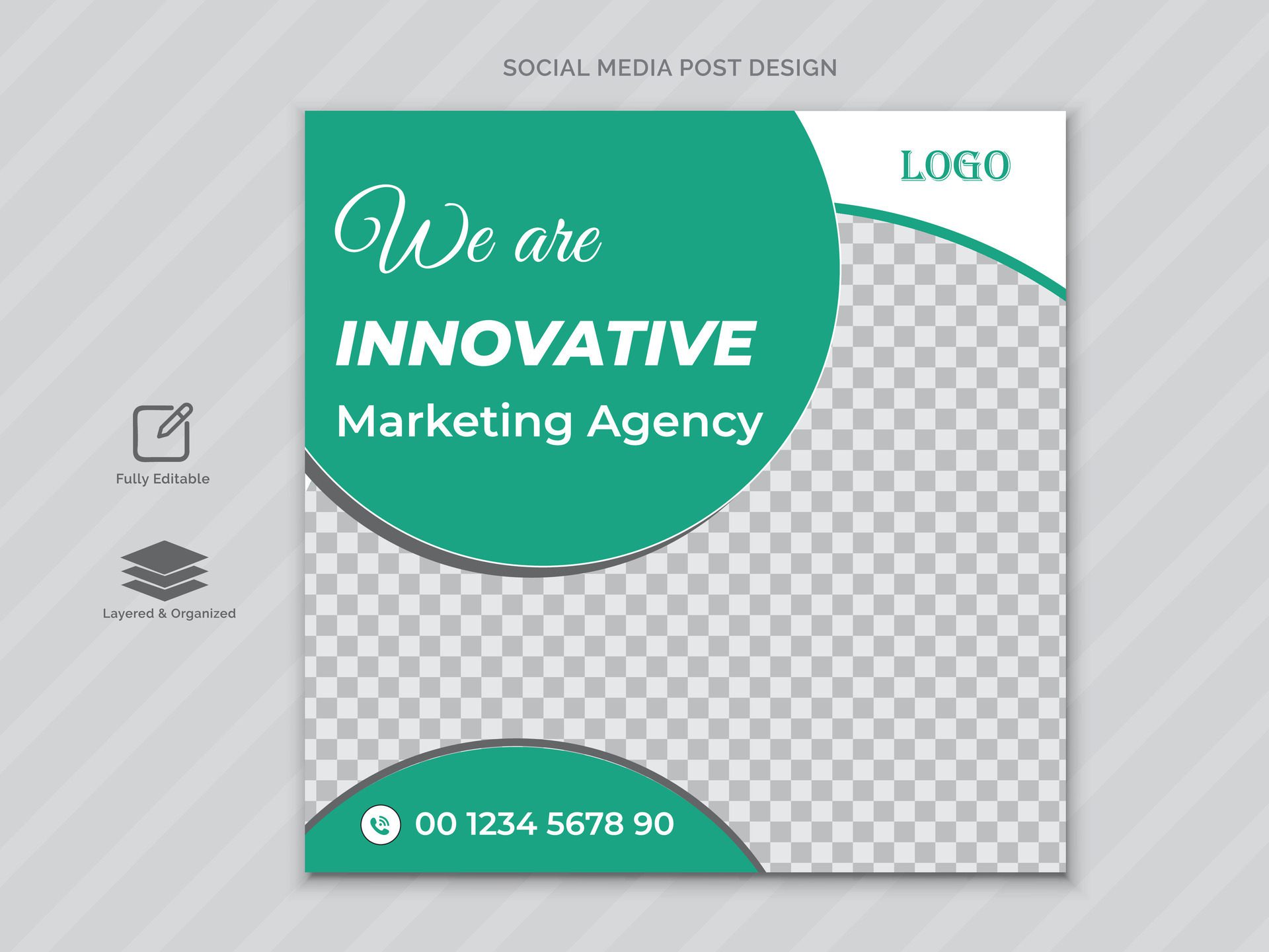 Creative Social media post design template design or web banner design Free Vector