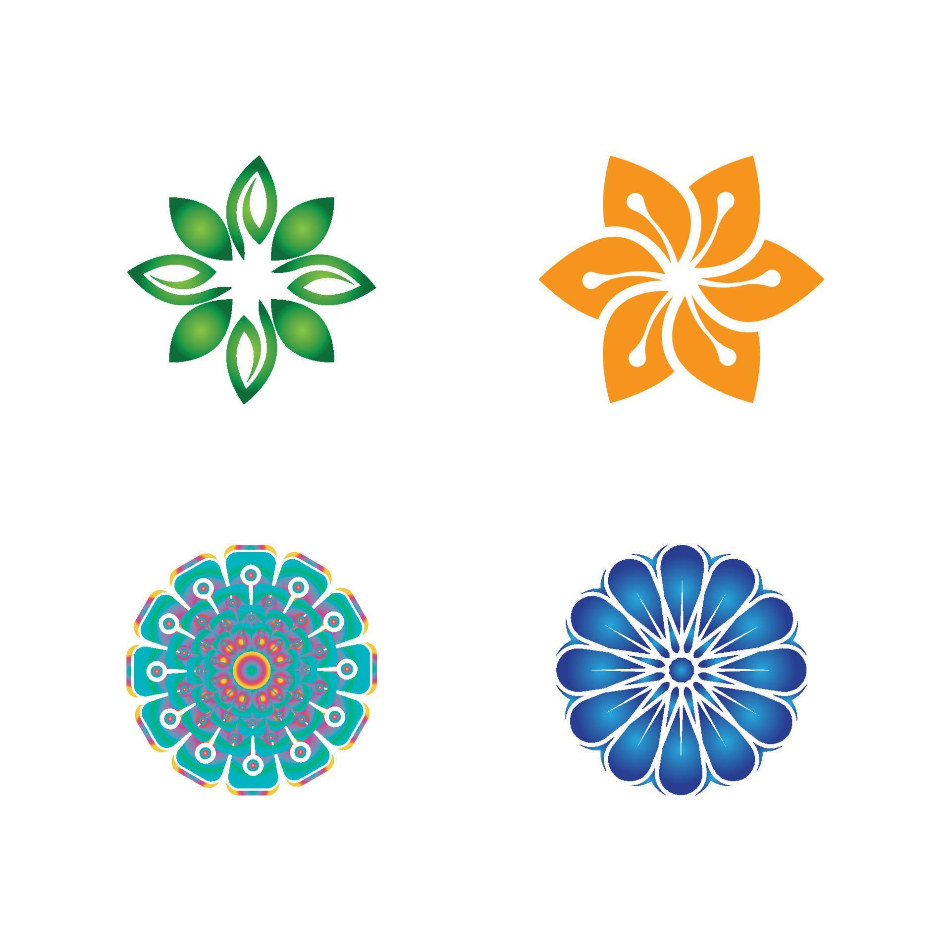 Flower vector icon design Stock Free and Free SVG