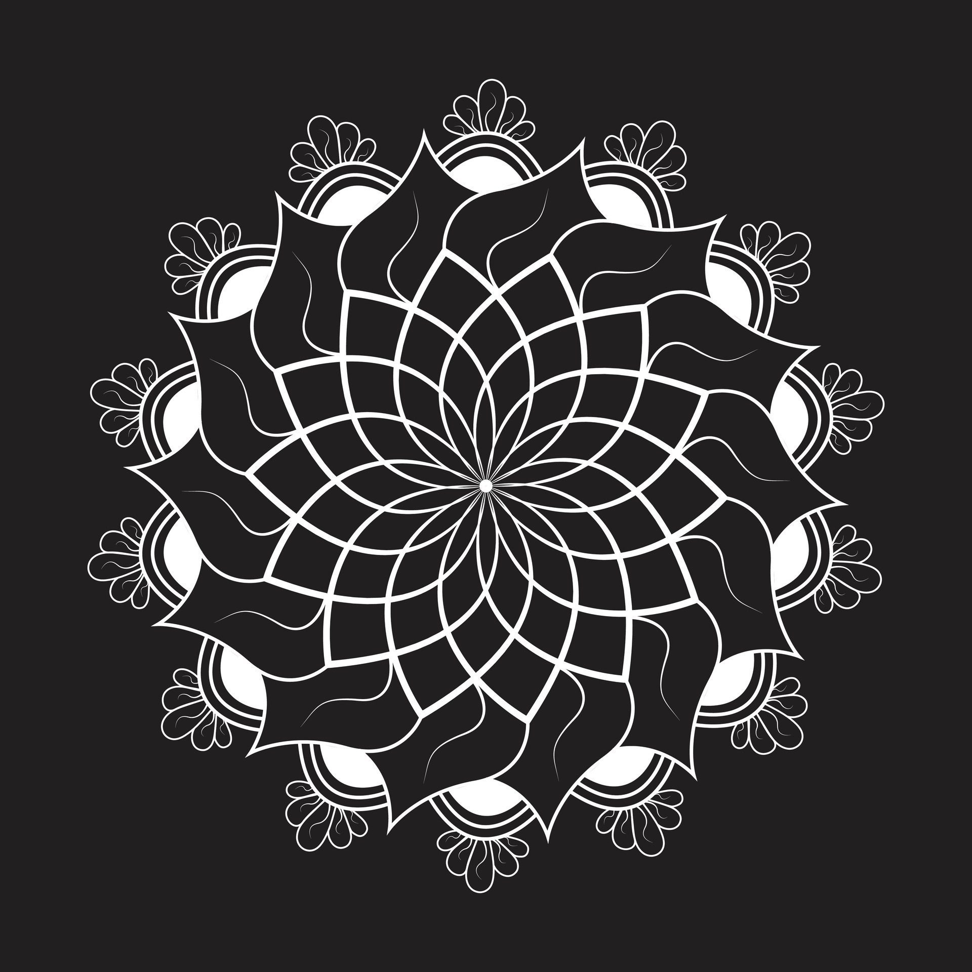 Simple creative circle template eps mandala patterns for free download Free Vector