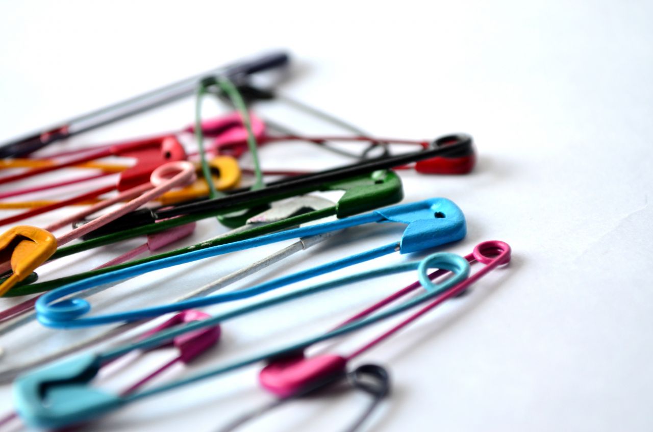Assorted Colorful Pins Stock Free