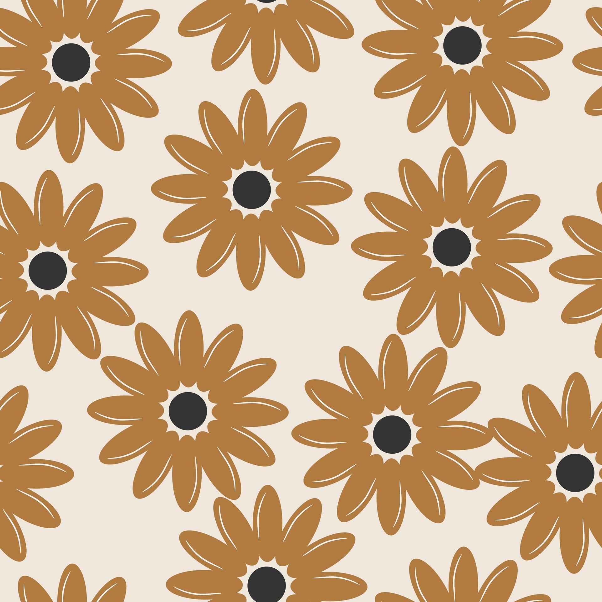 Flower nature seamless pattern background Stock Free