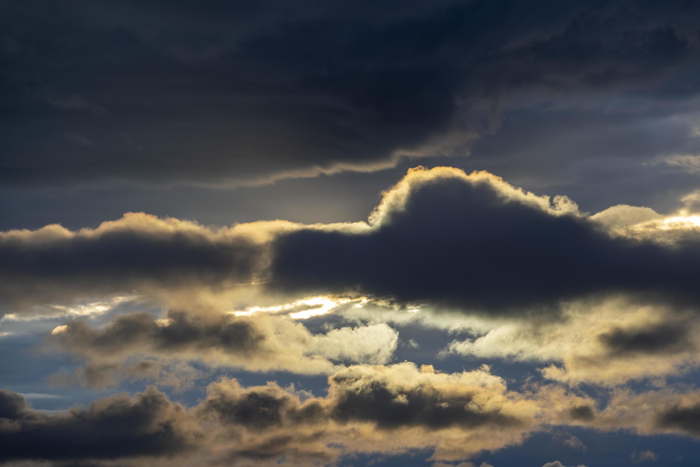 Natural background with sky and clouds Stock Free