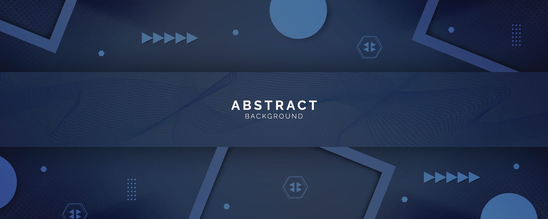 Futuristic dark blue abstract background with lines and shadow, geometric shape overlap layers, graphic pattern banner template design Free Vector