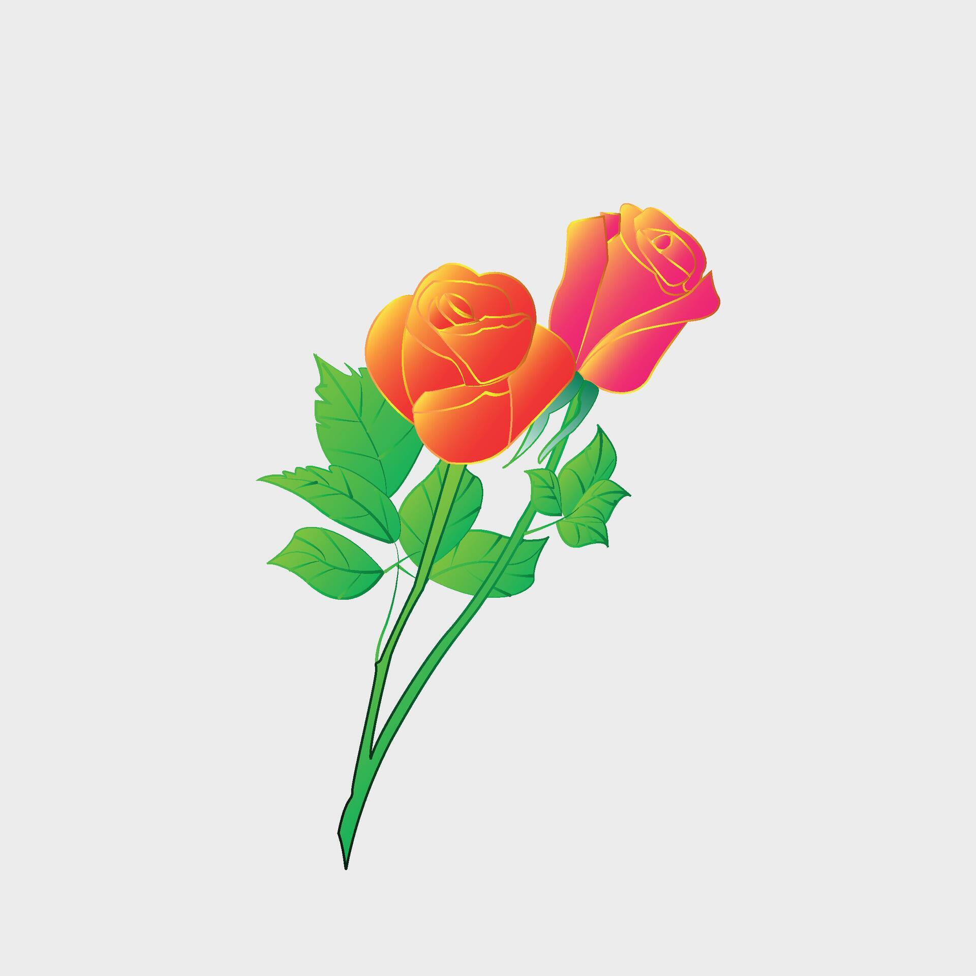 rose flower vector illustration Stock Free