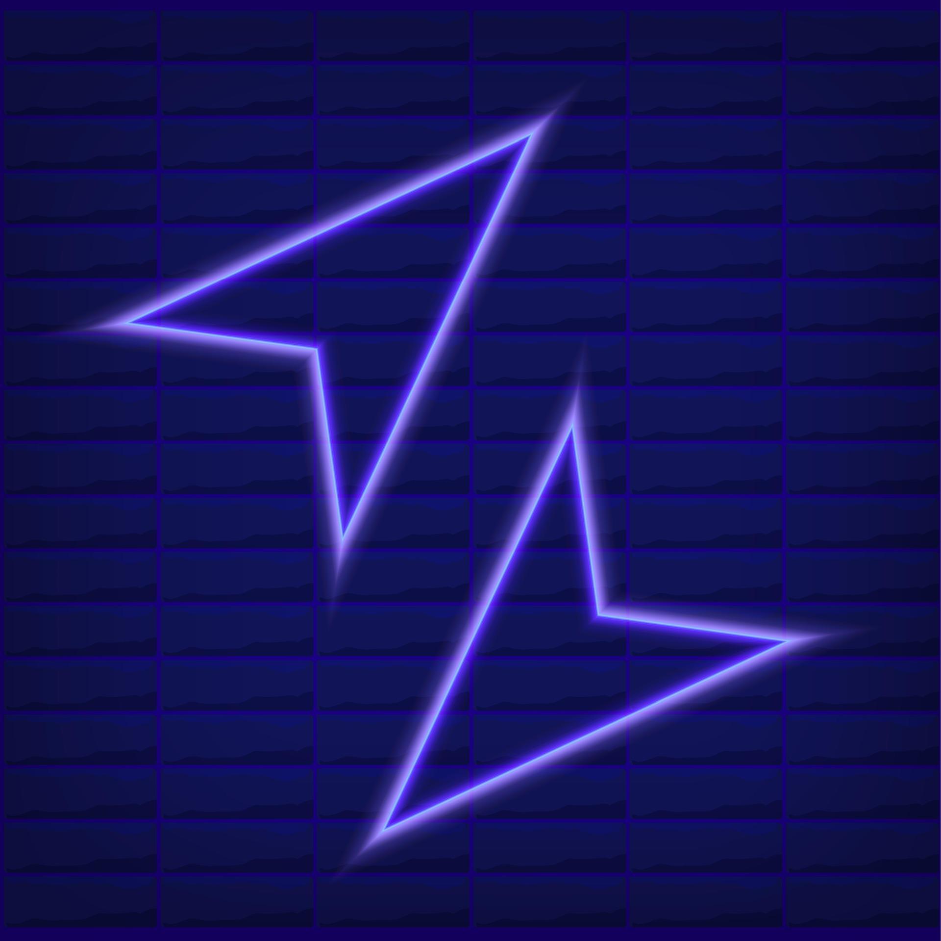 blue neon vector flat set icon of colorful arrows isolated Stock Free