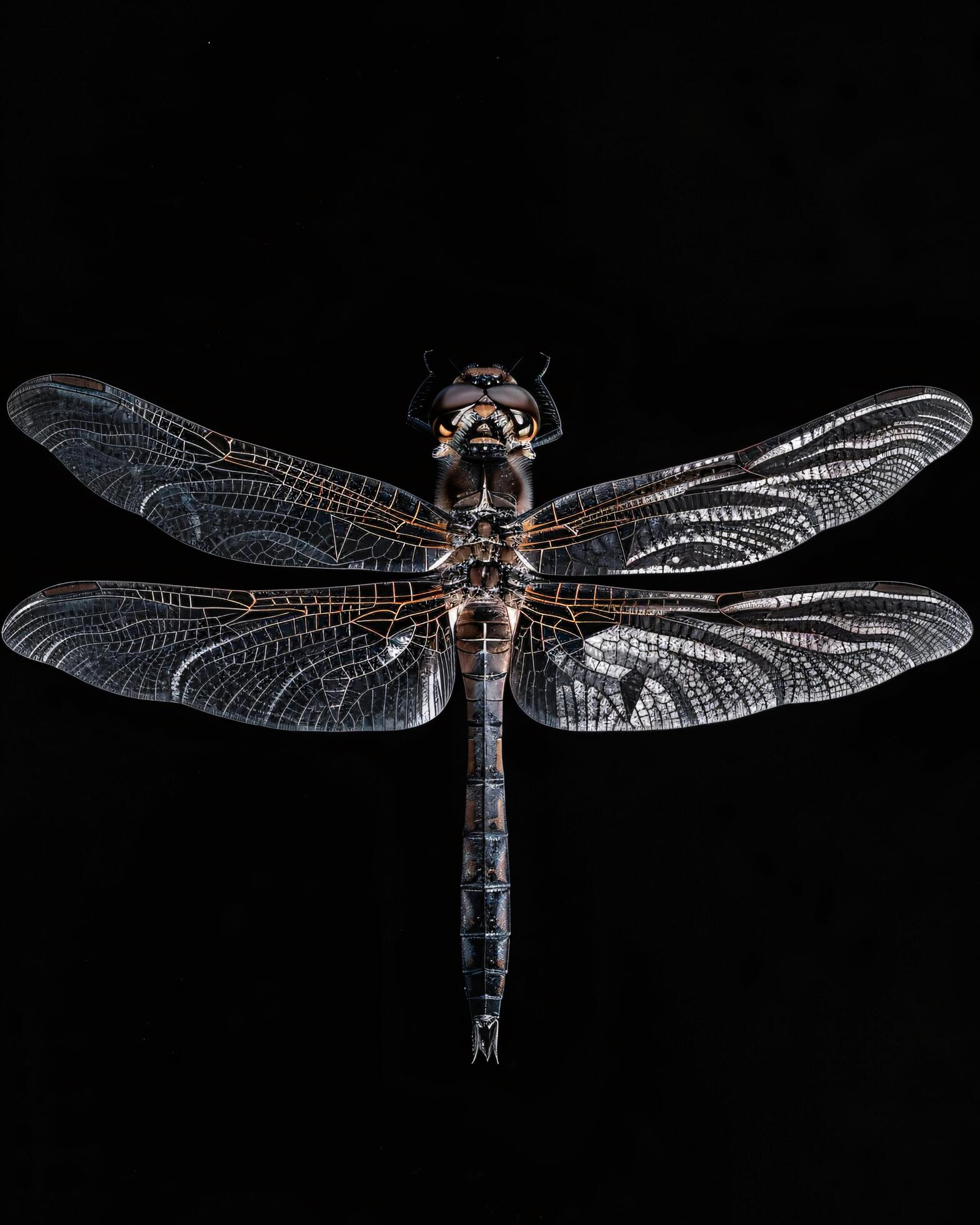 High-Resolution Close-Up Images of Various Insects on Black Background Stock Free