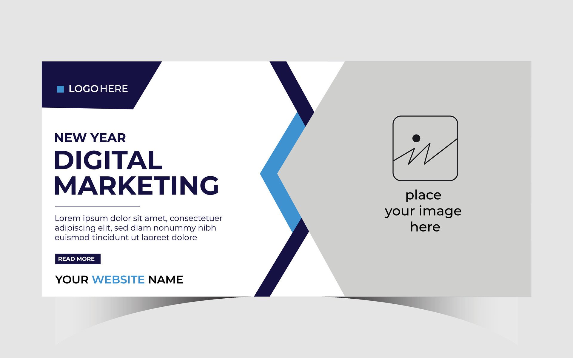 Digital marketing agency cover banner design Free Vector