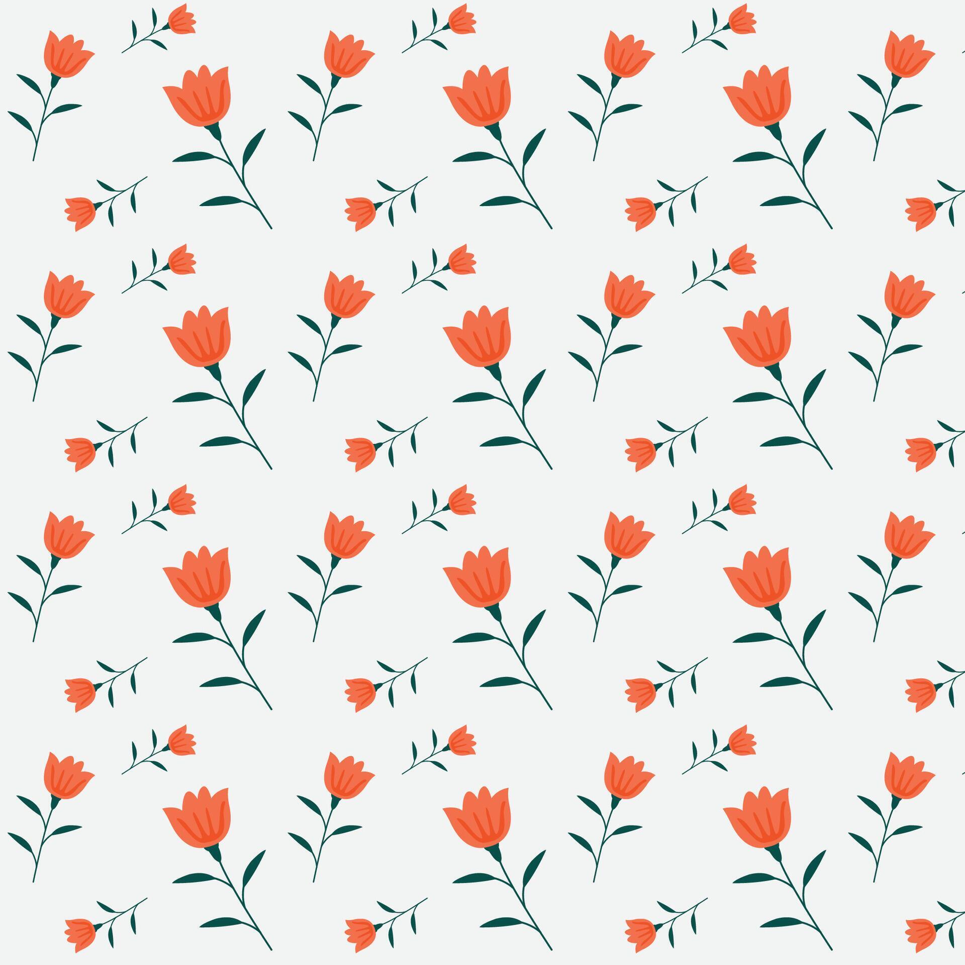 Cute Floral pattern in the small flower Seamless vector texture Background Stock Free