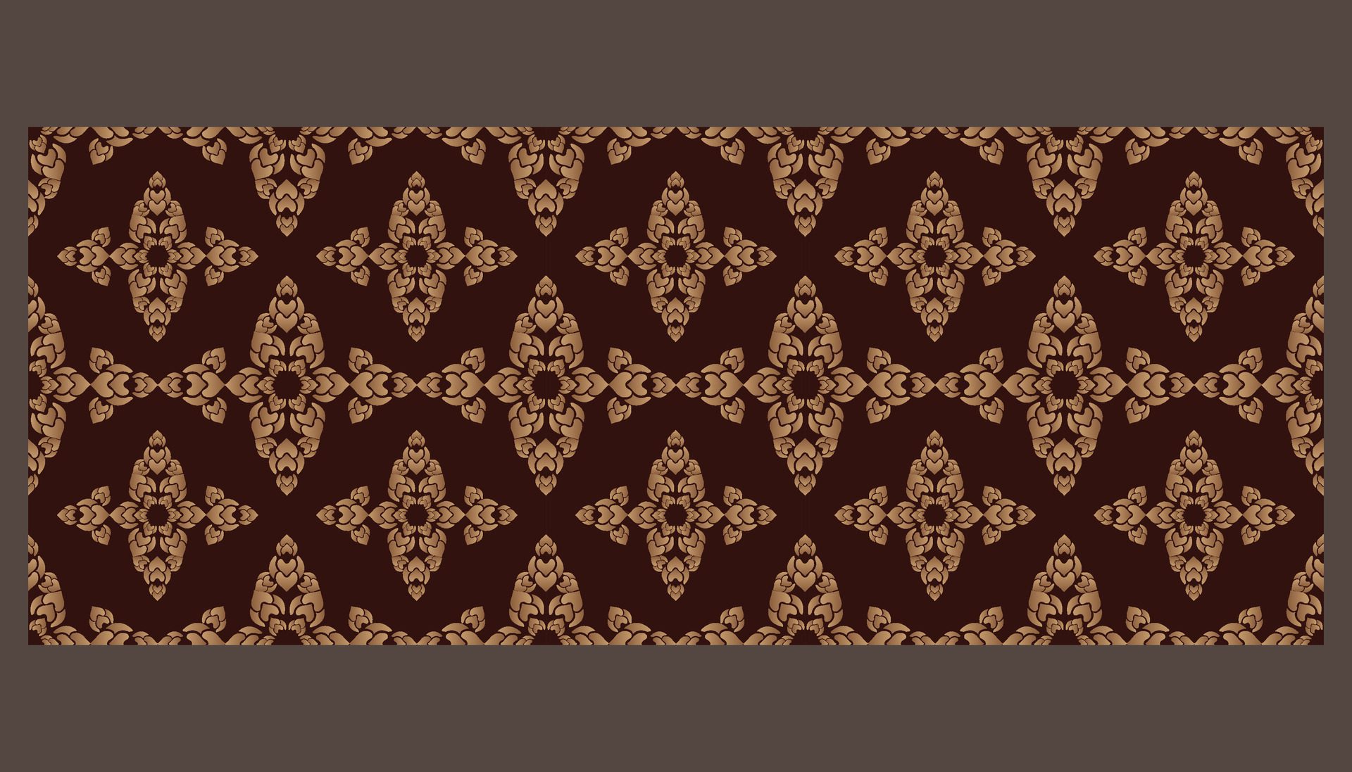 Thai silk traditional pattern design background. Free Vector