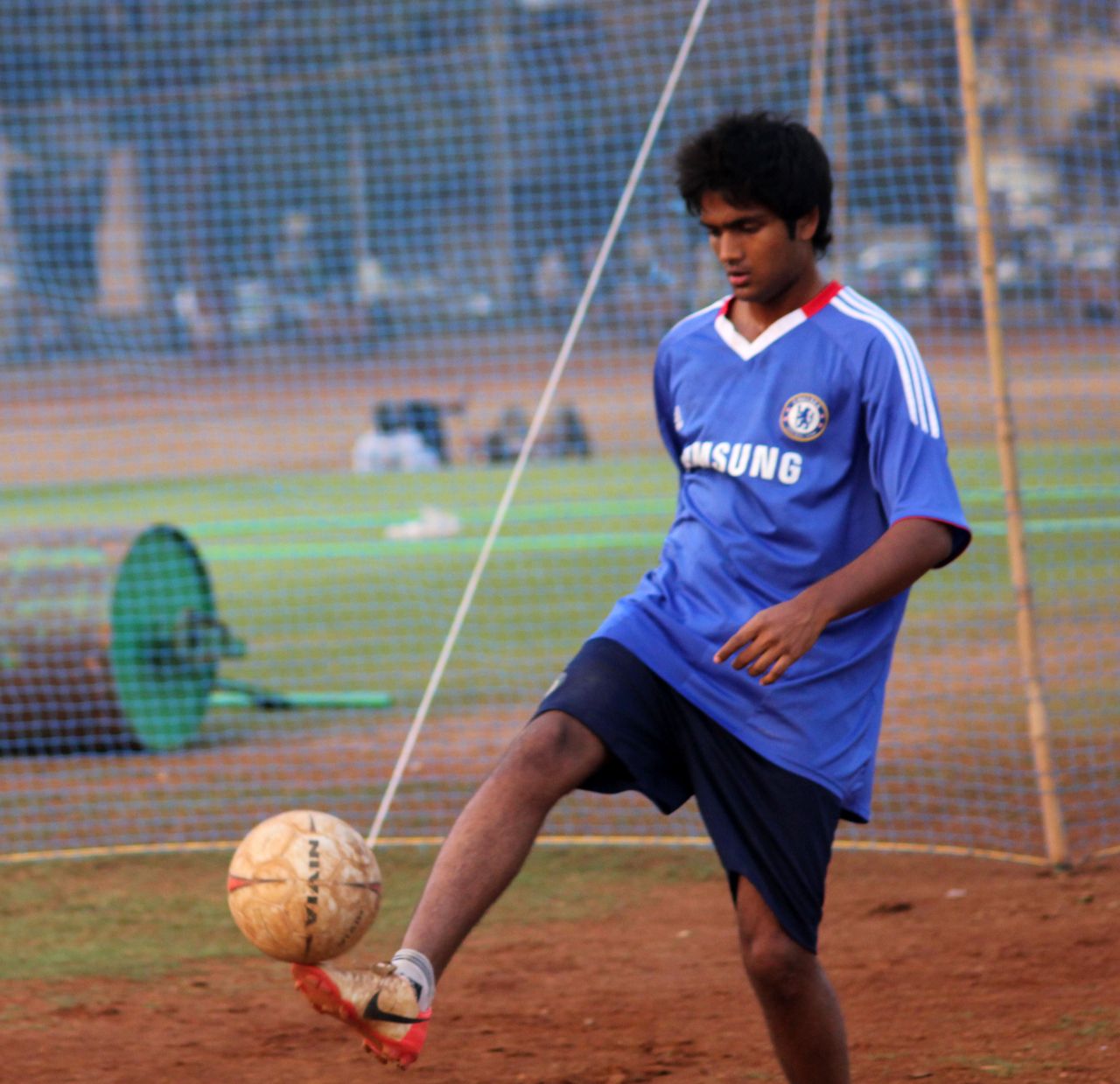 Boy Playing Soccer Stock Free