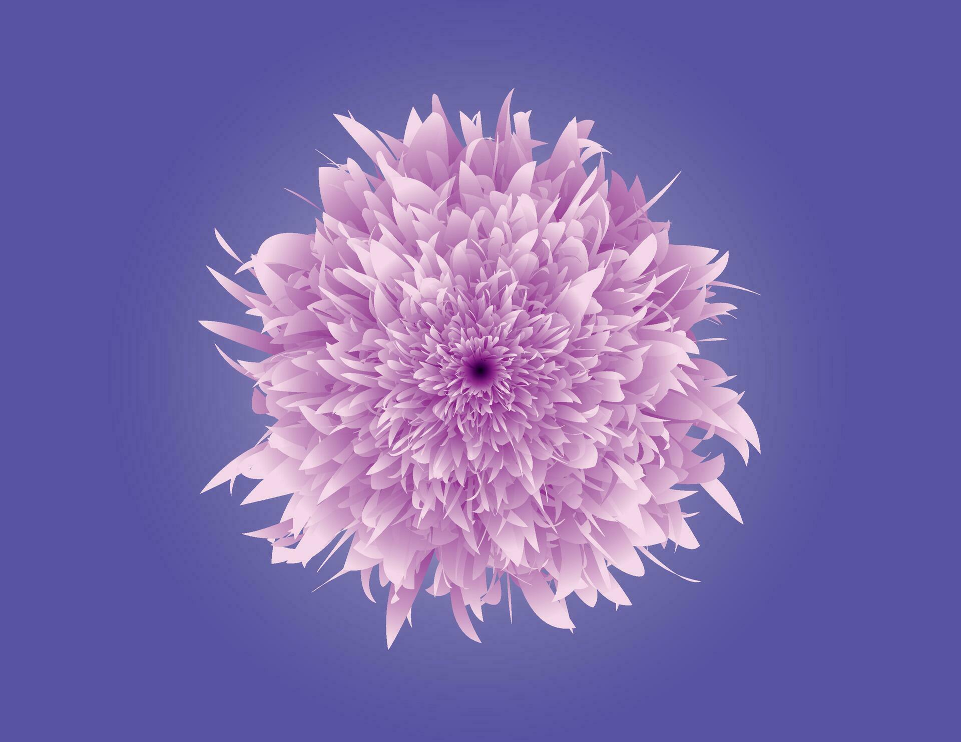 3D Abstract Flower Vector Design – Floral Illustration Stock Free