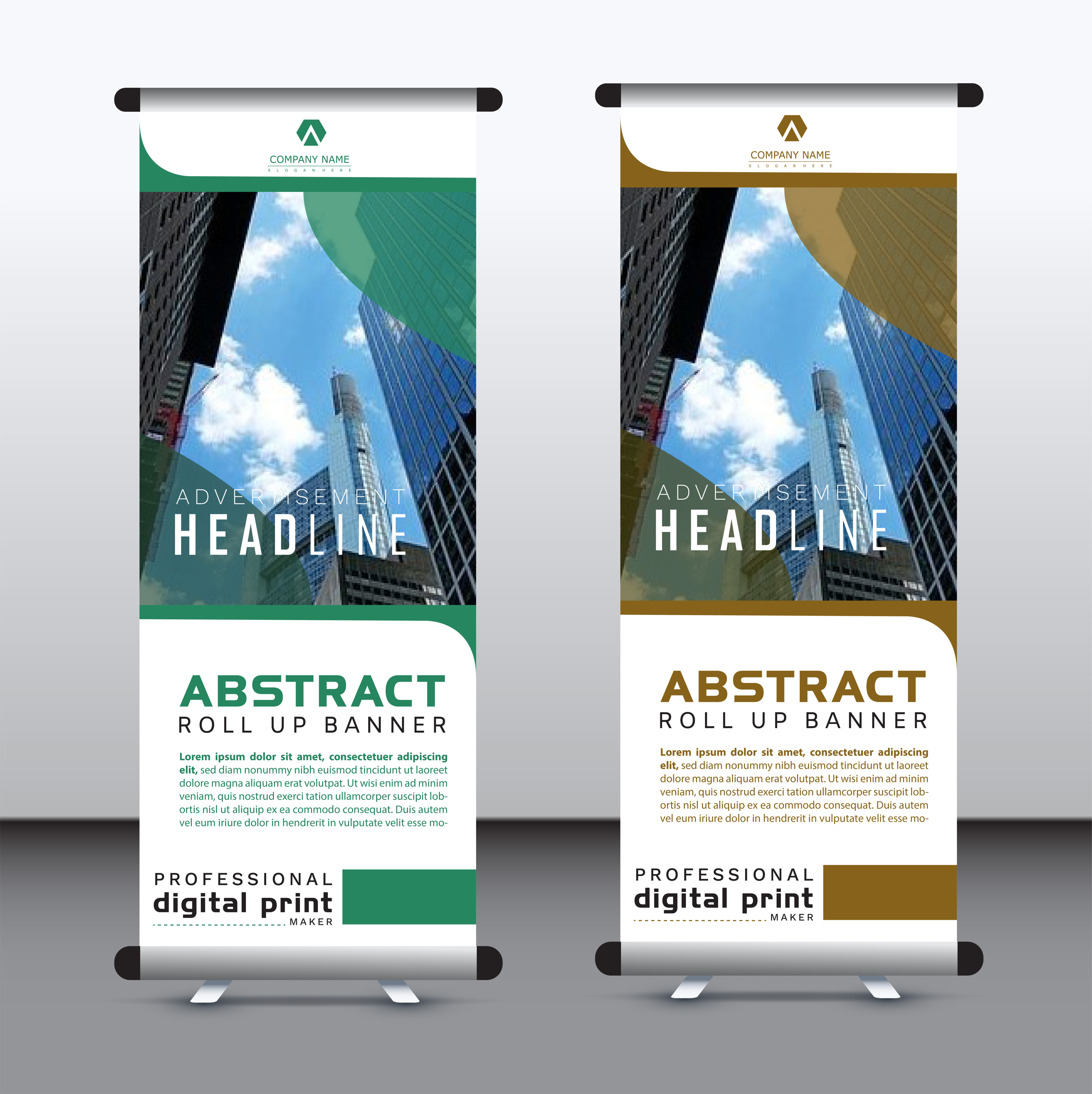 corporate vertical banner Free Vector