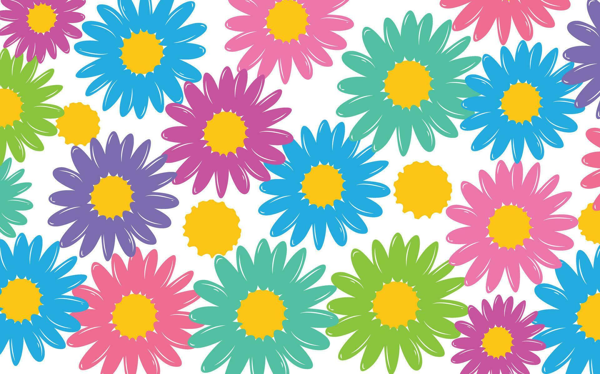 Flower seamless pattern, endless hand drawing floral textile pattern texture design Stock Free