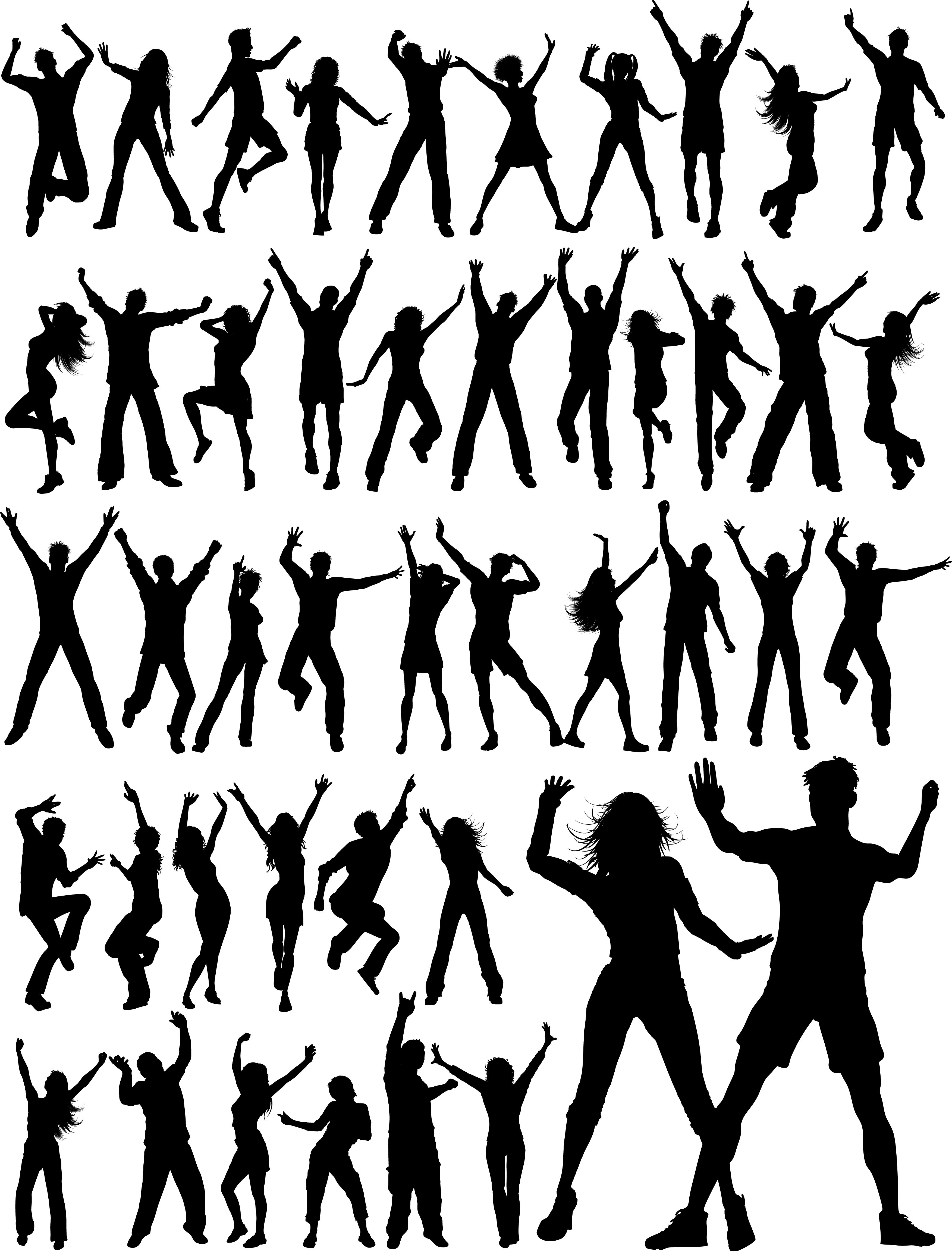 Huge collection of party people Free Vector