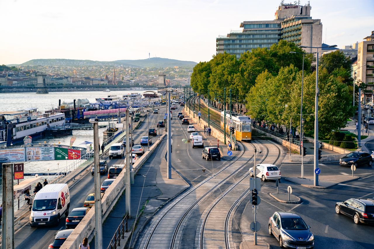 Budapest traffic Stock Free