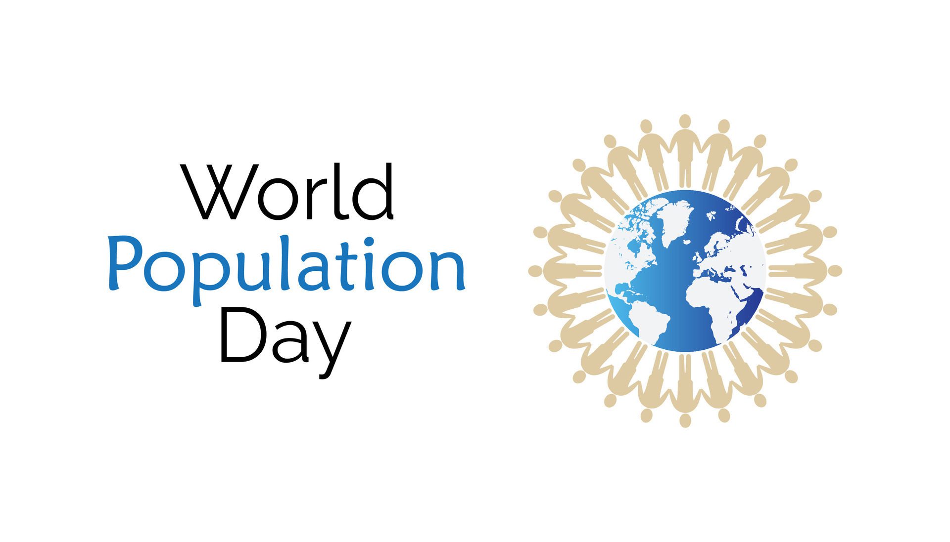 World Population Day observed every year in July. Template for background, banner, card, poster with text inscription. Free Vector