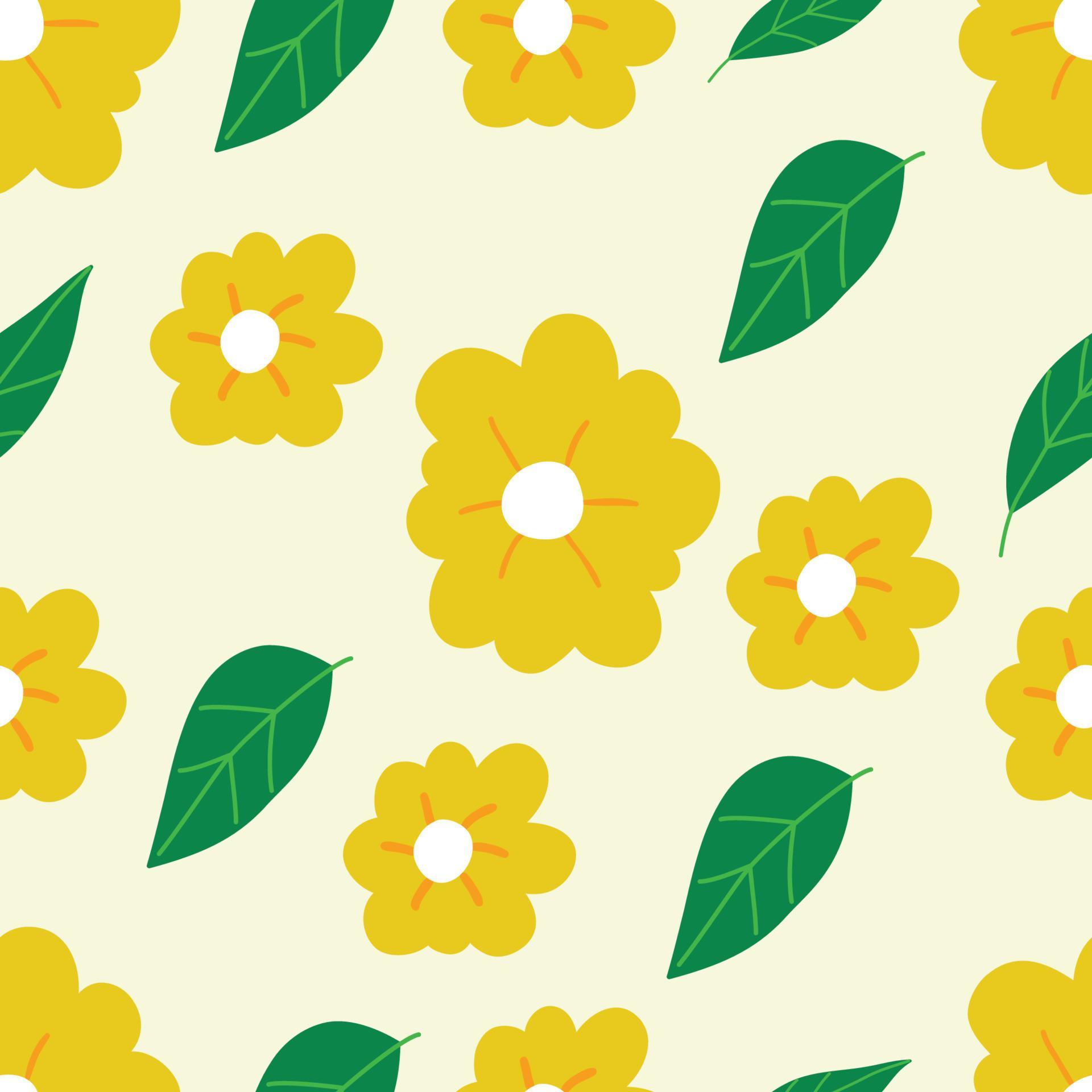 Seamless floral pattern with spring flowers-01 Stock Free