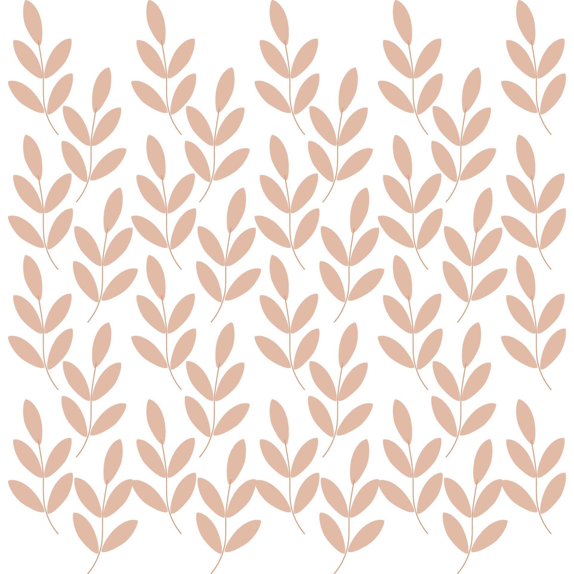 Hand drawn leaves pattern for background, fabric print Free Vector