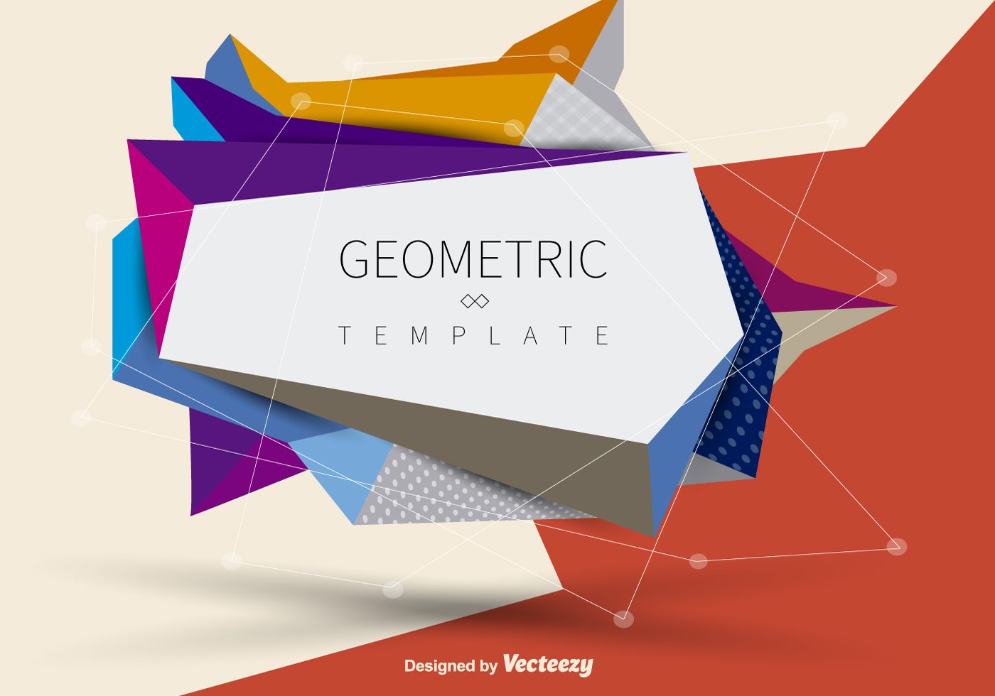 Geometric banner Free Vector and Free SVG