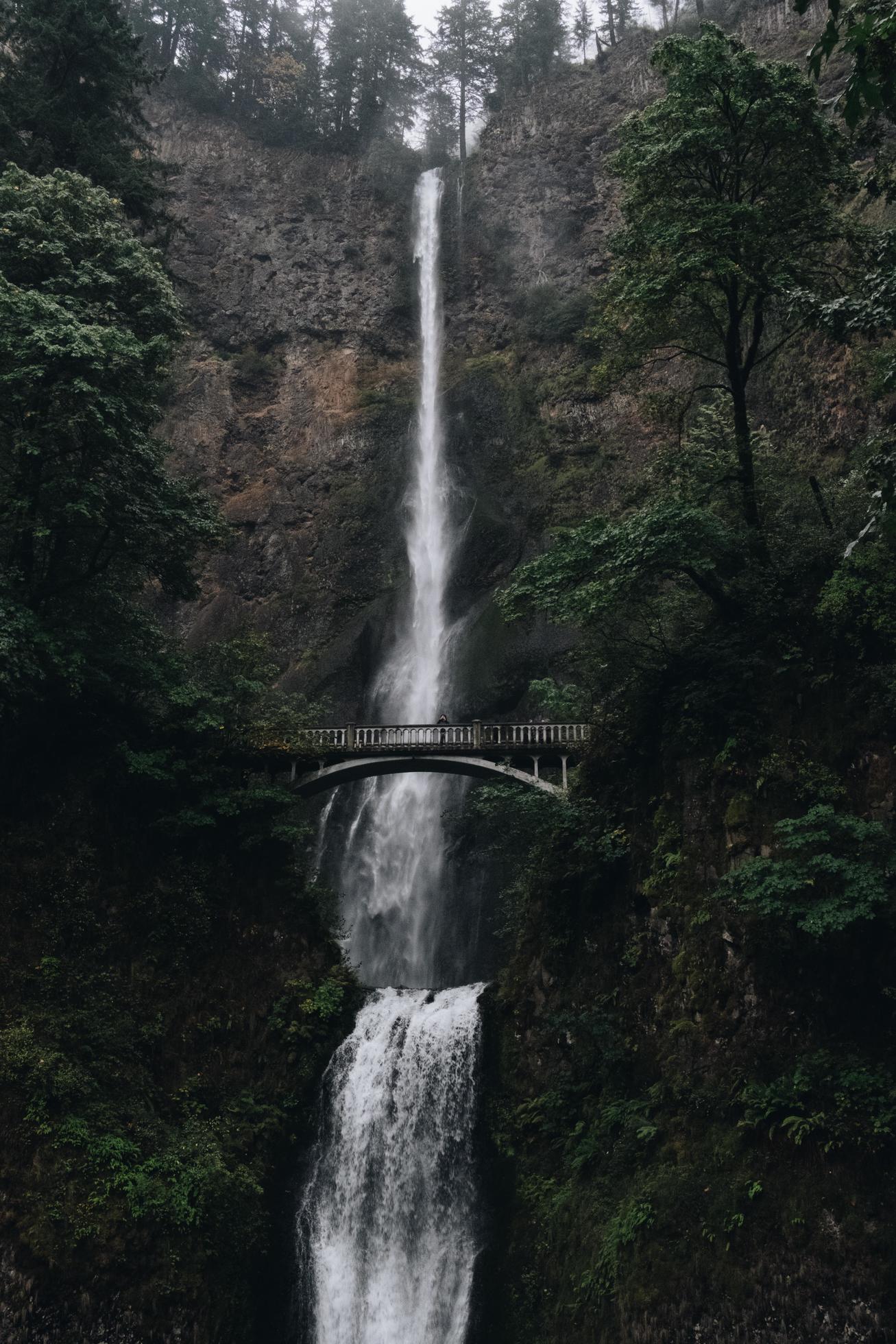 Benson Bridge and Multnomah Falls Stock Free