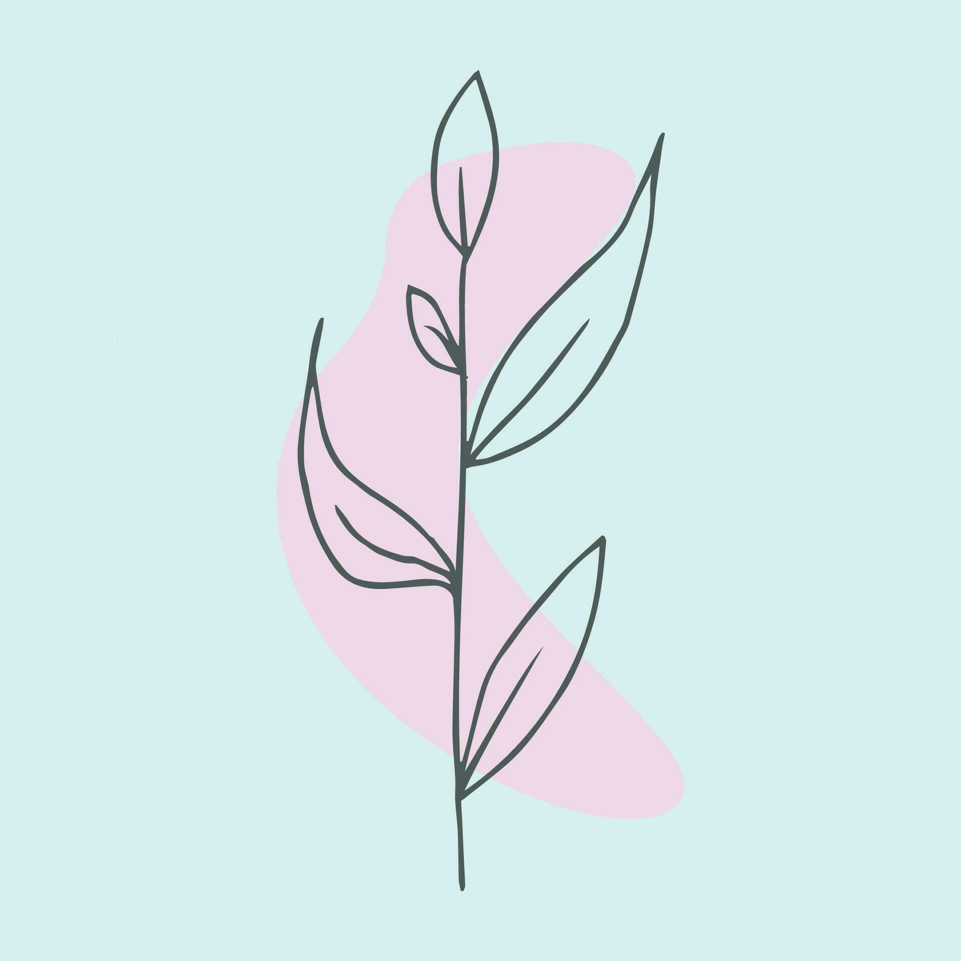 Hand Drawn Flat Simple Flower Outline Stock Free