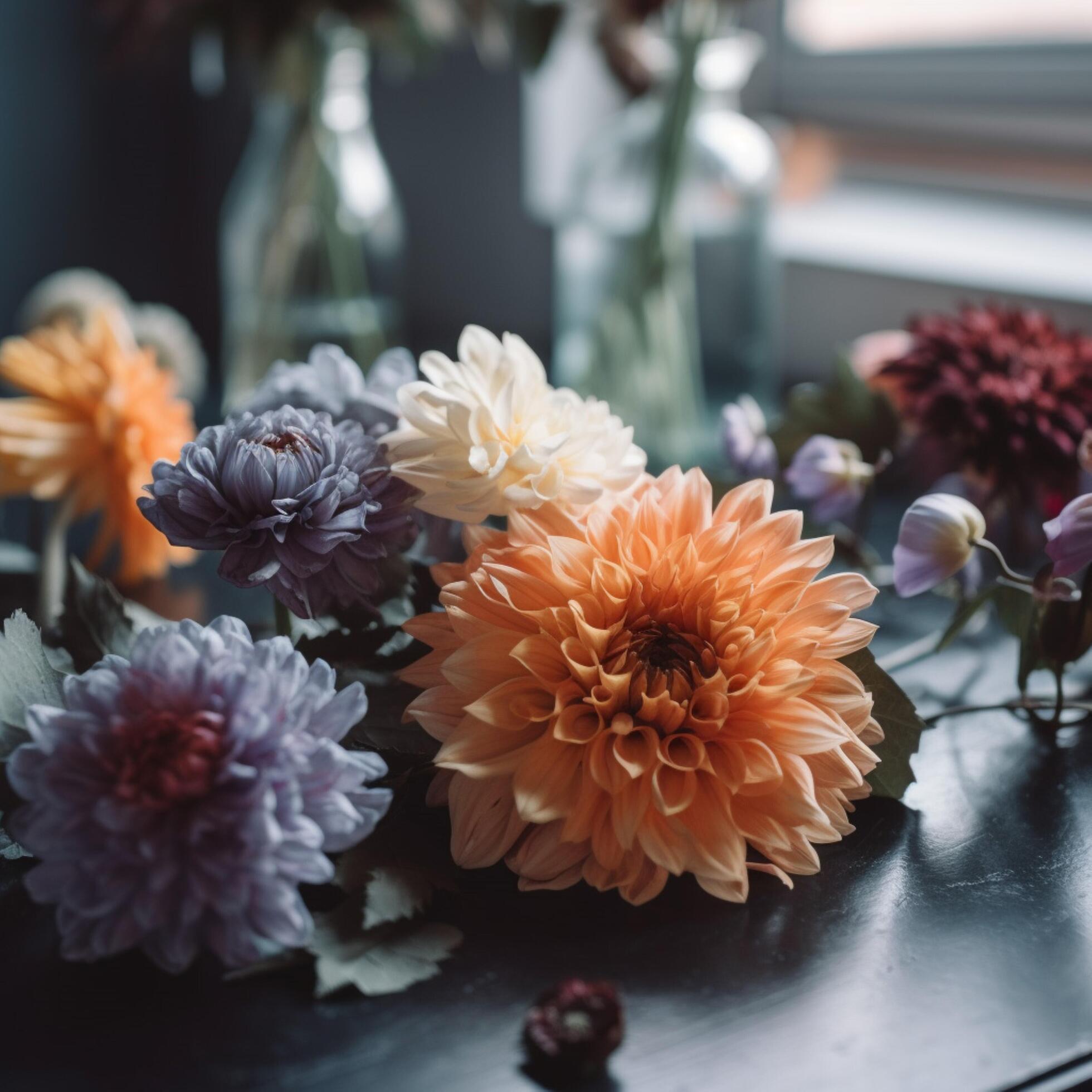 A close up of flower with background Stock Free