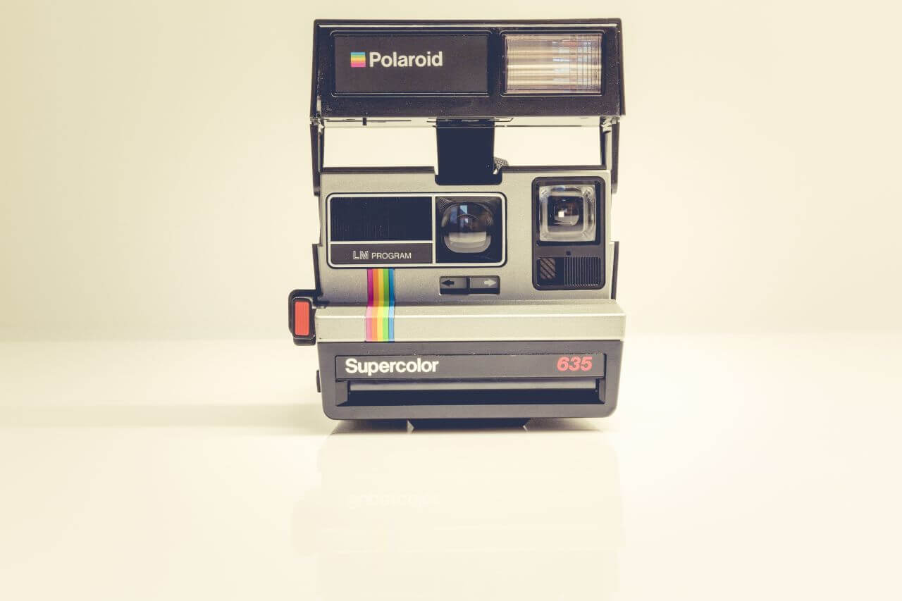 Retro Polaroid Supercolor Camera Stock Free