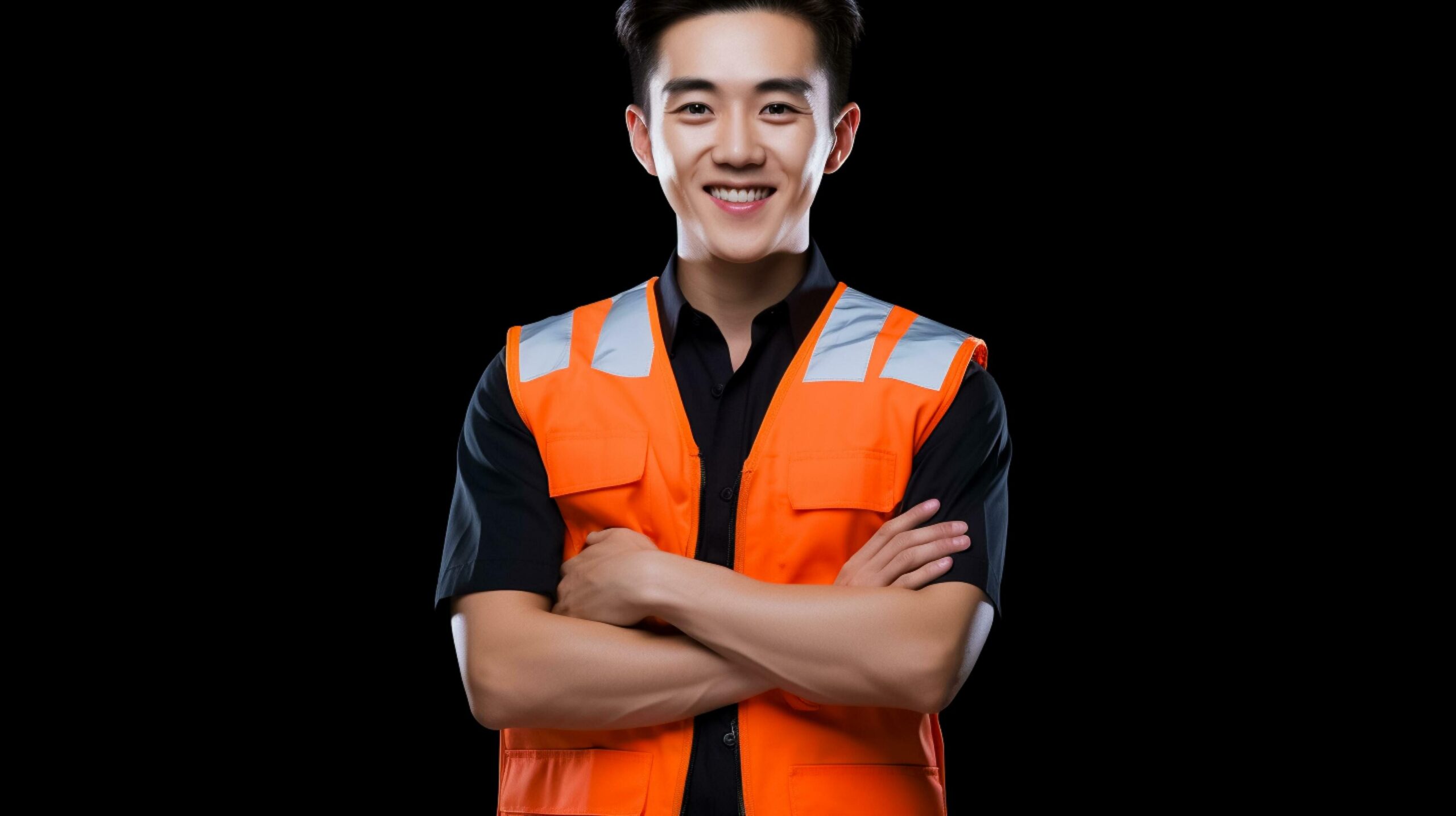 Building sector and industrial workers concept. construction manager in uniform factory worker. AI Generated Free Photo