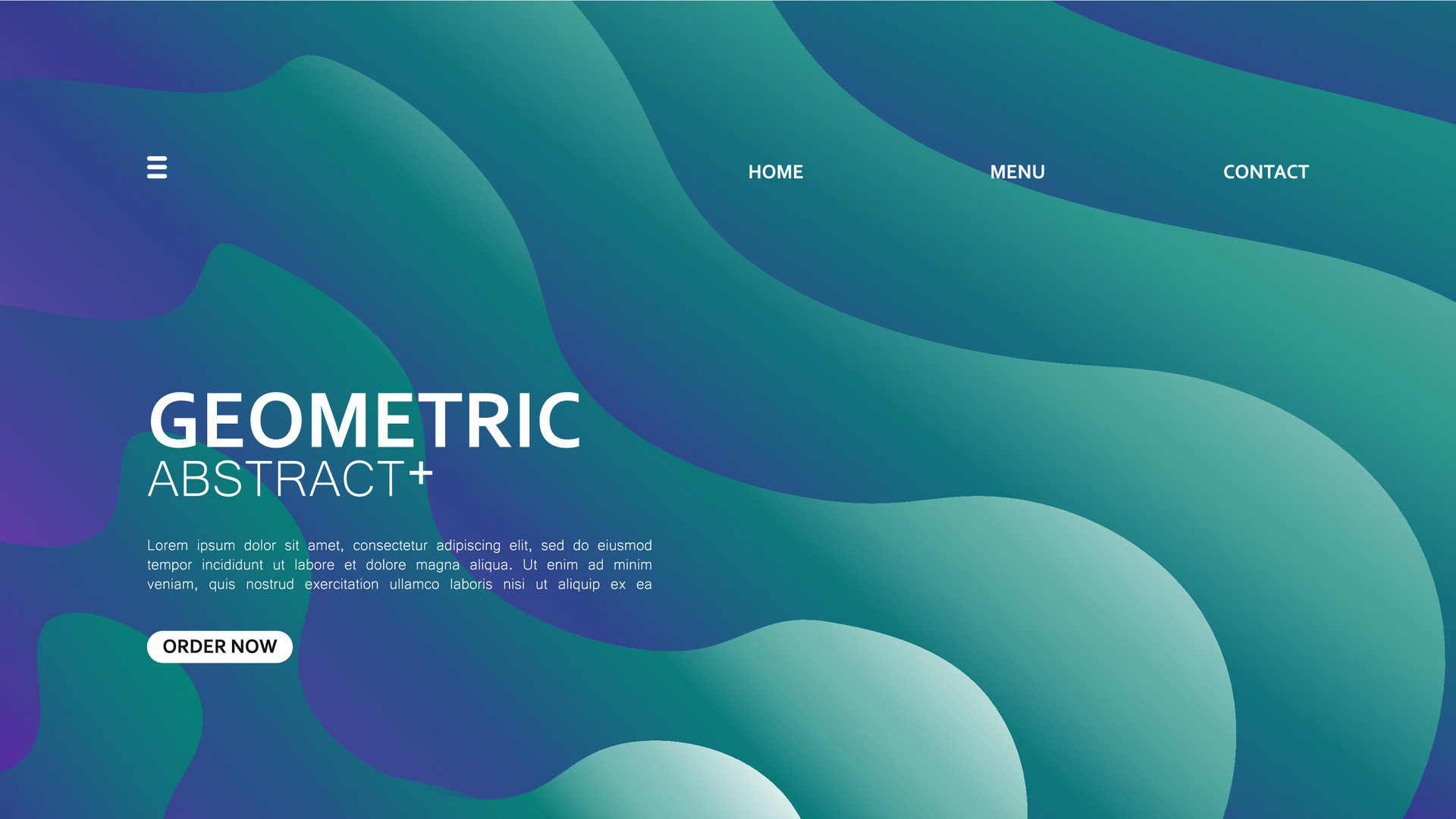 creative background abstract gradient geometric landing page design. illustration. banner brochure business template Free Vector