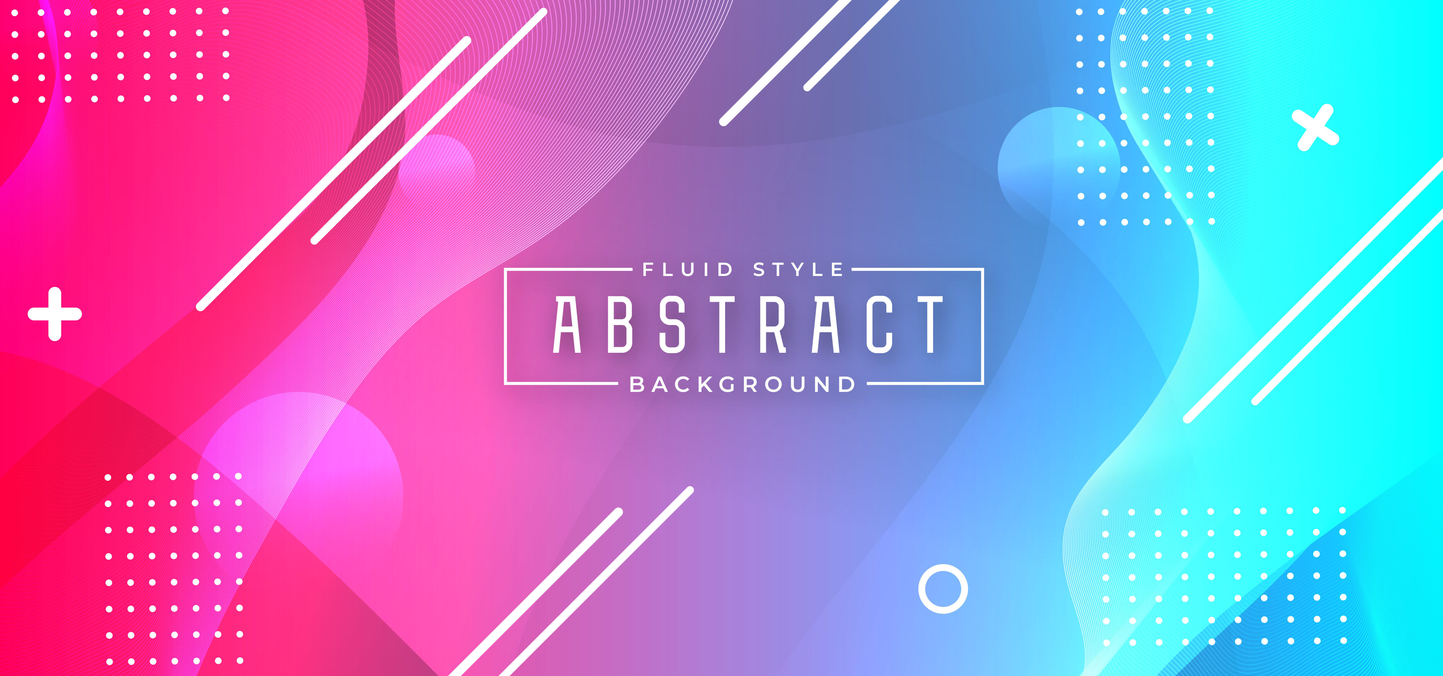 Colorful Dynamic Horizontal Banner Background Free Vector