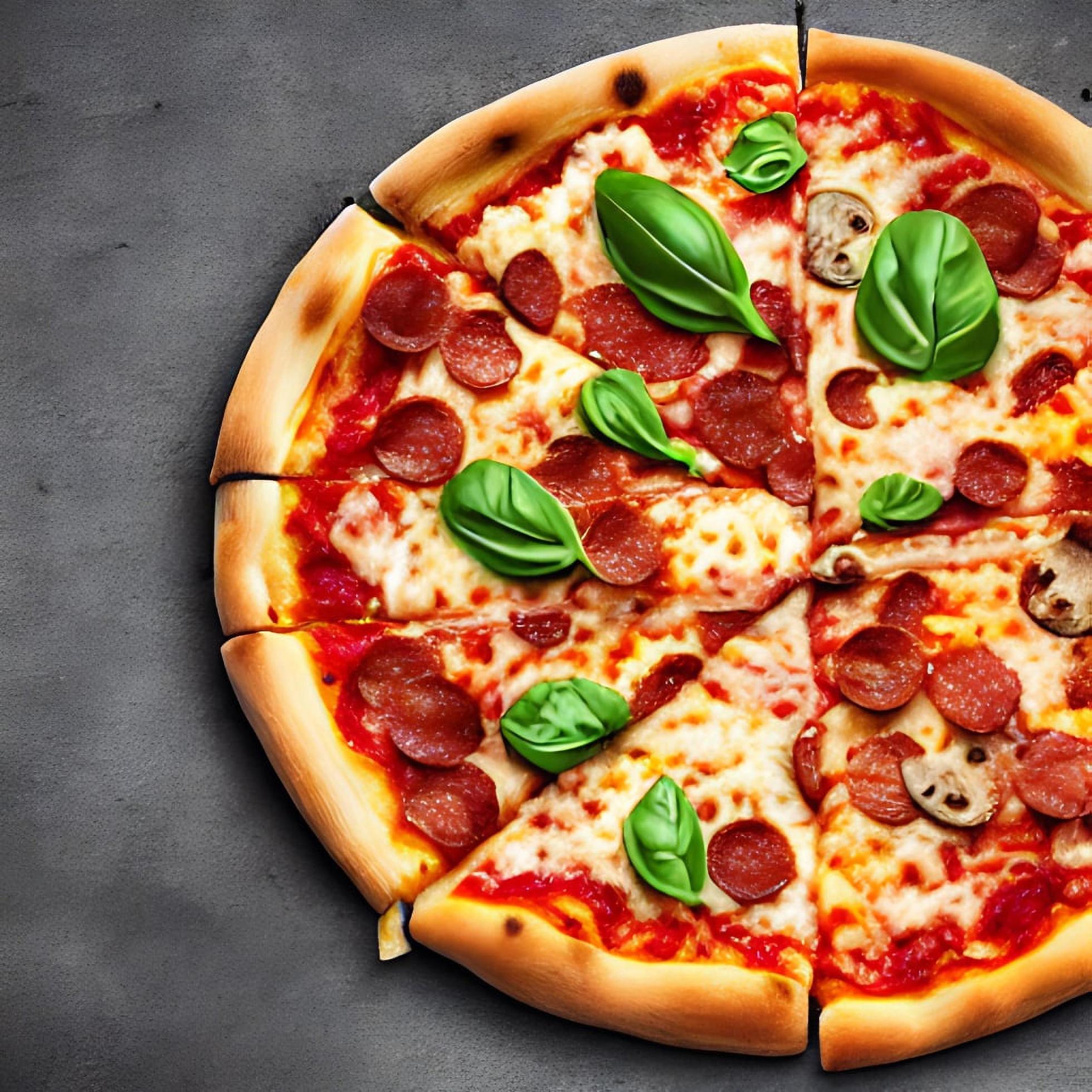 Pizza. Traditional Italian cuisine fast food. Stock Free