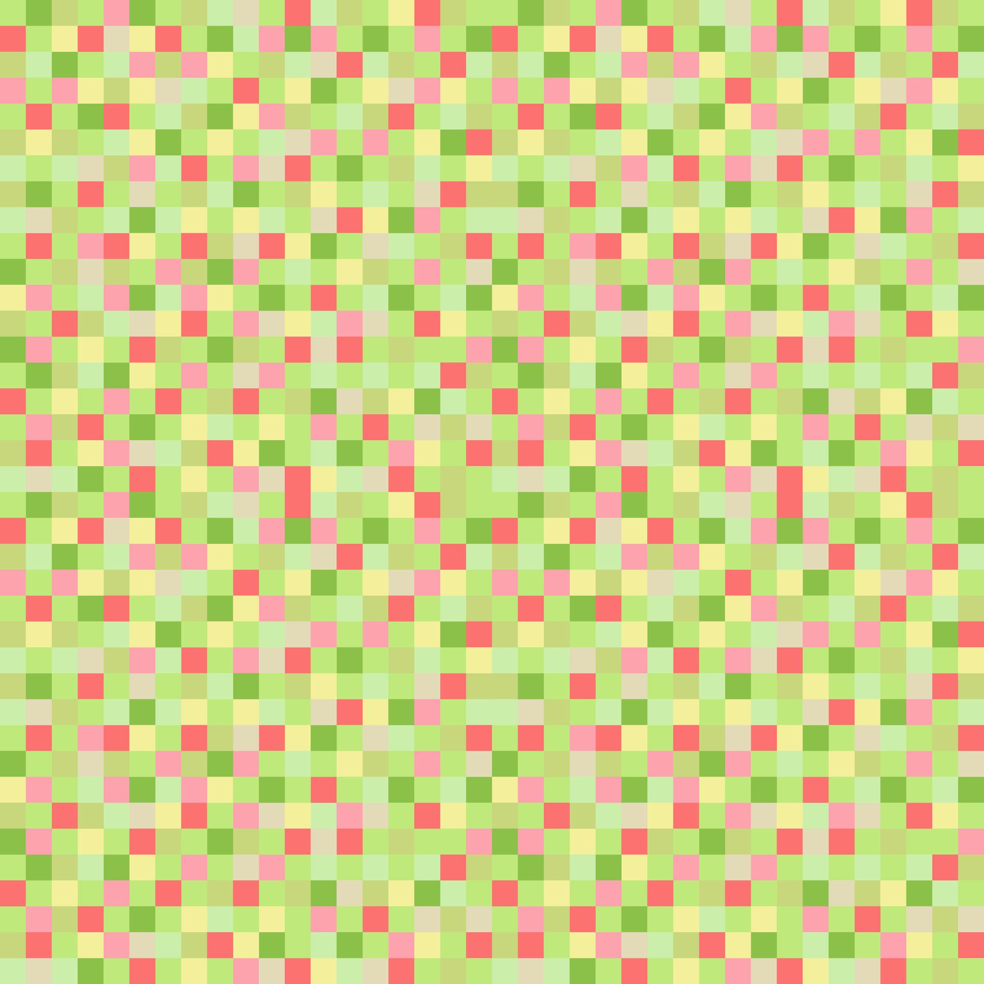 Pixel background lime and strawberry colours. seamless pattern, pixelation. Colorful pixel dots mosaic background, wallpaper Free Vector