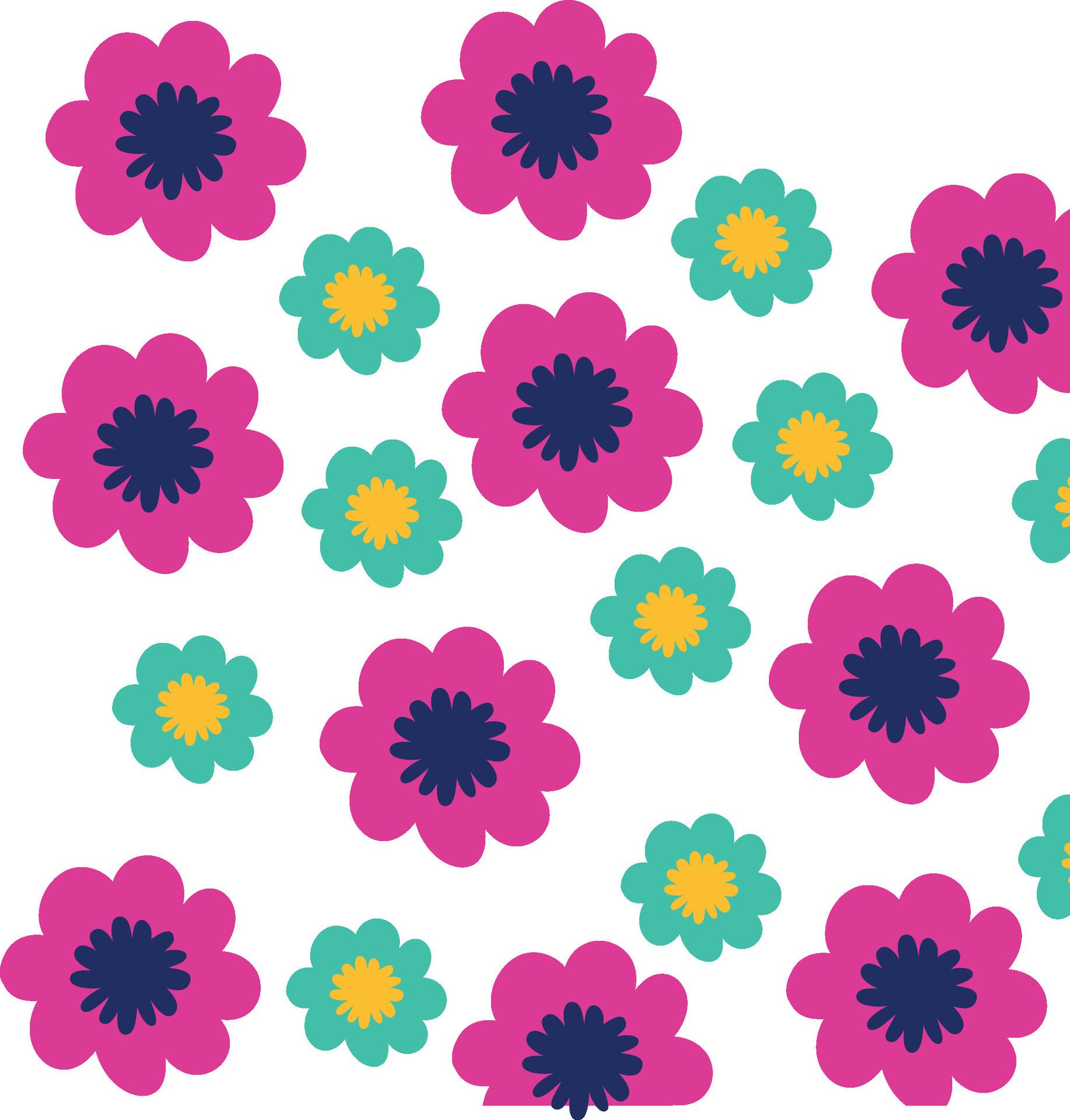 Flora Pattern Design illustration Free Vector