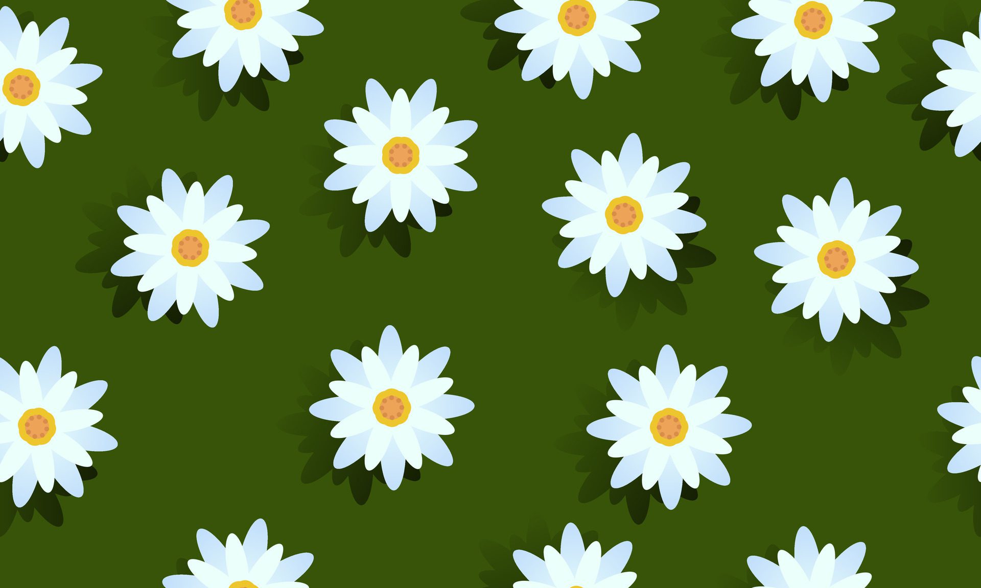 Vintage floral background with white flowers. Seamless pattern. Free Vector