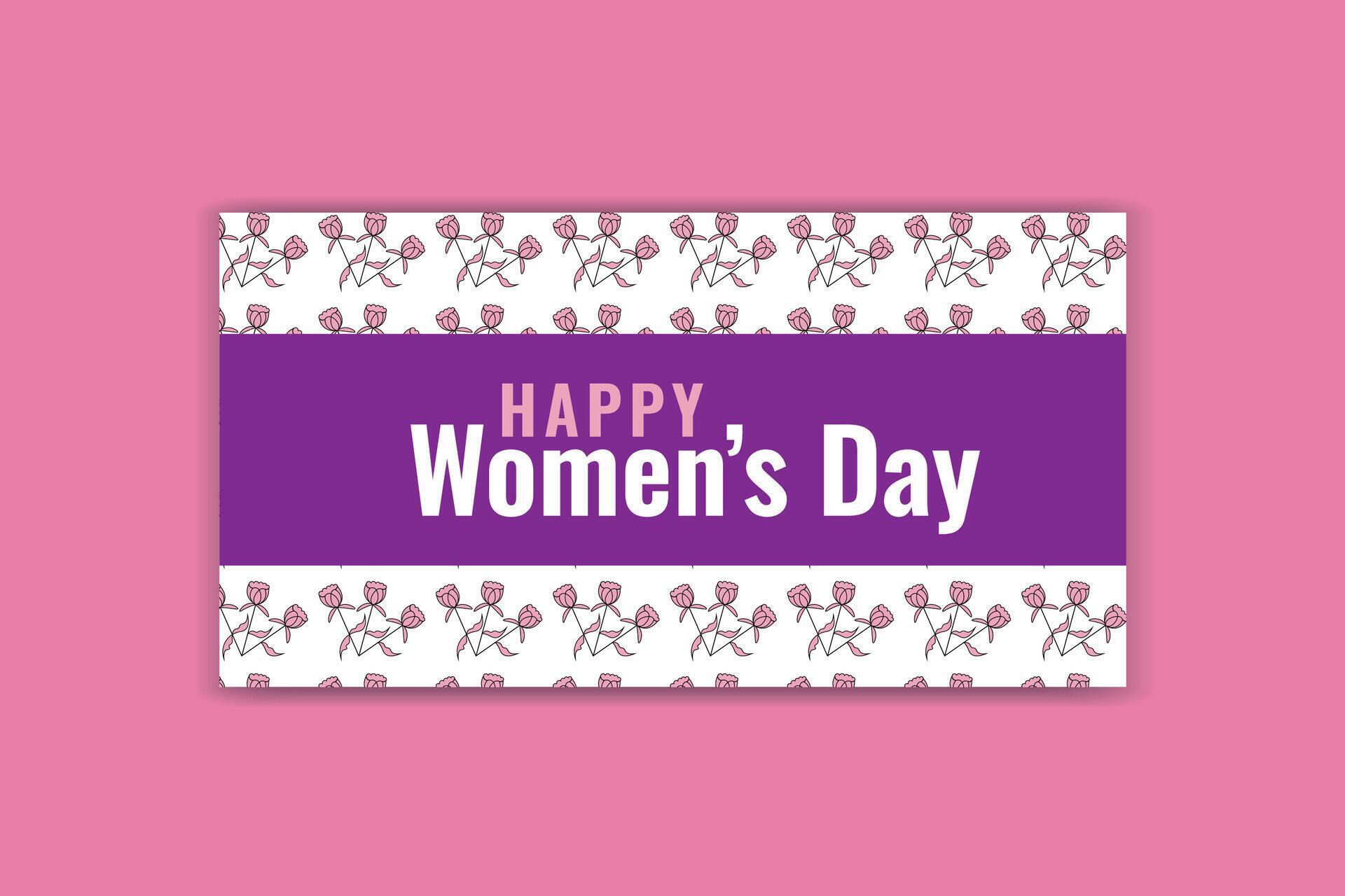 women’s day social media flower design template Stock Free