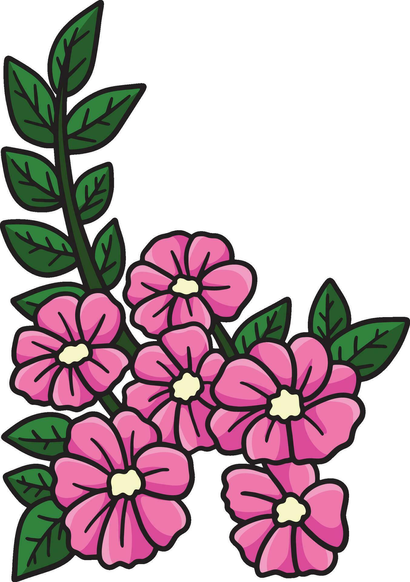 Spring Flower Cartoon Colored Clipart Illustration Stock Free