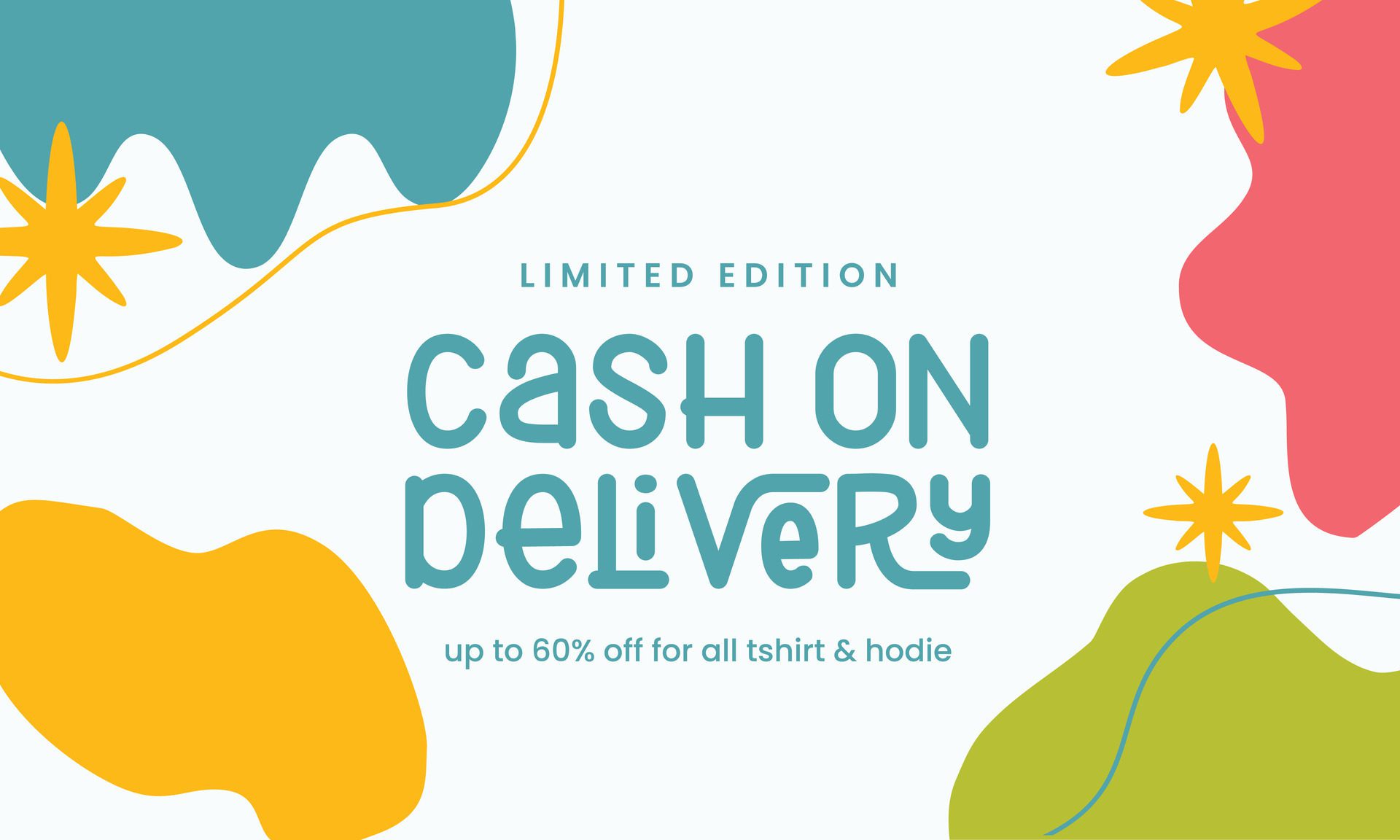 Cash on delivery banner Free Vector