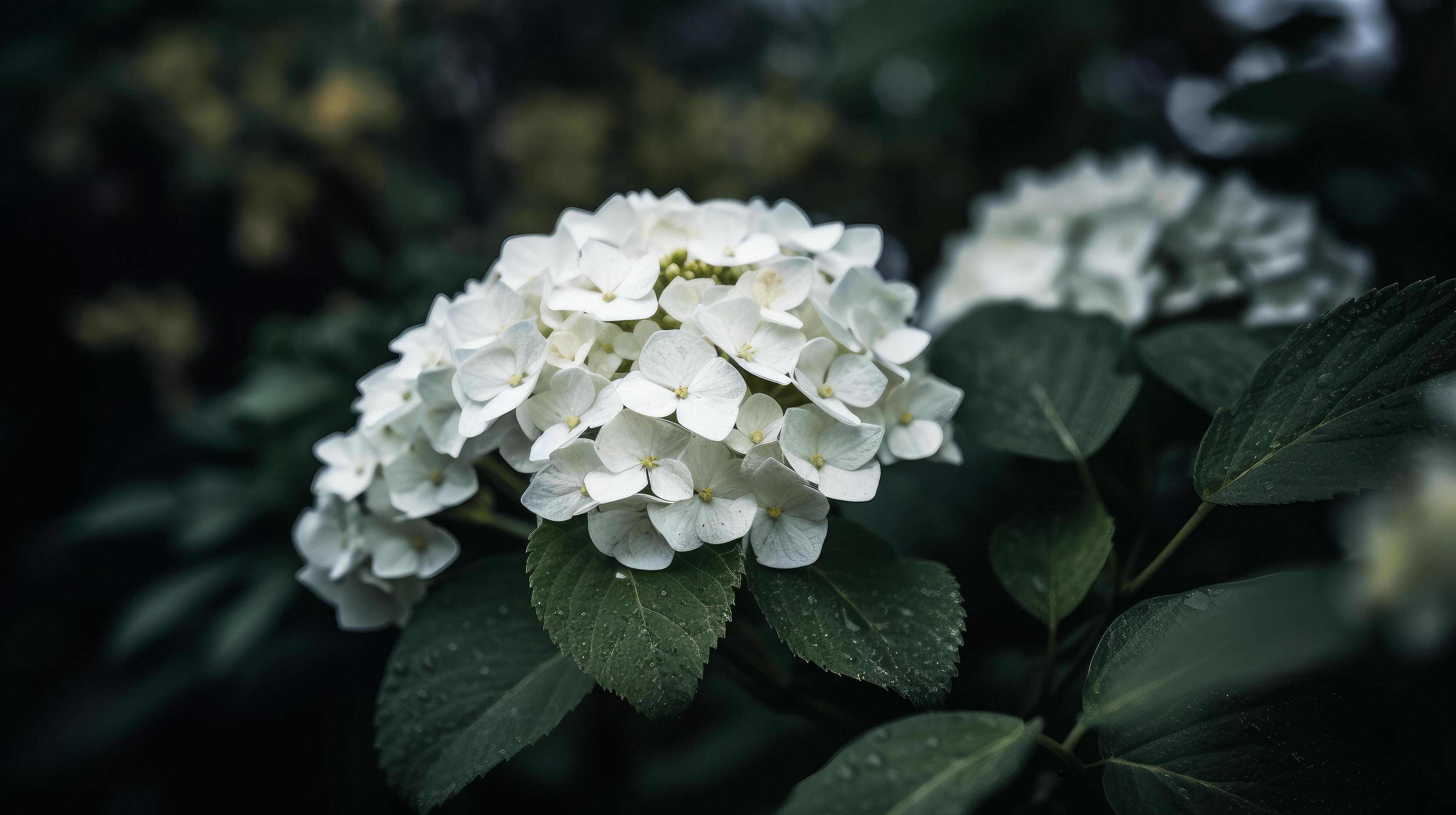 Hydrangea flower background. Illustration Stock Free