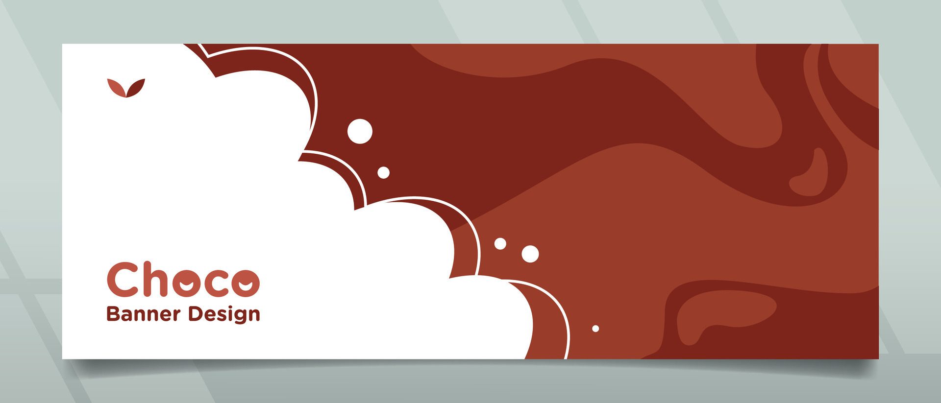 Chocolate Flow Banner Design Free Vector