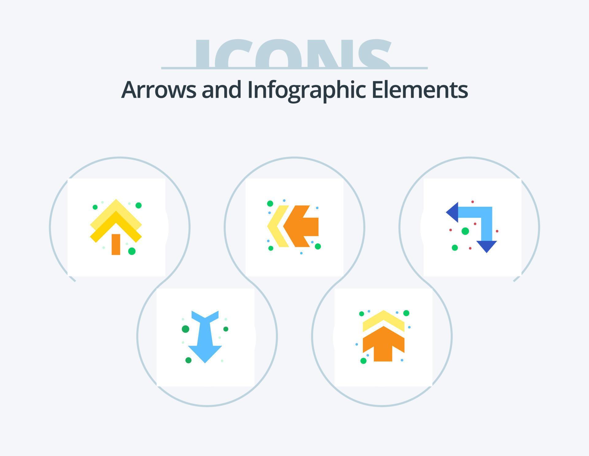 Arrow Flat Icon Pack 5 Icon Design. up left. arrow. arrow. left. arrows Stock Free