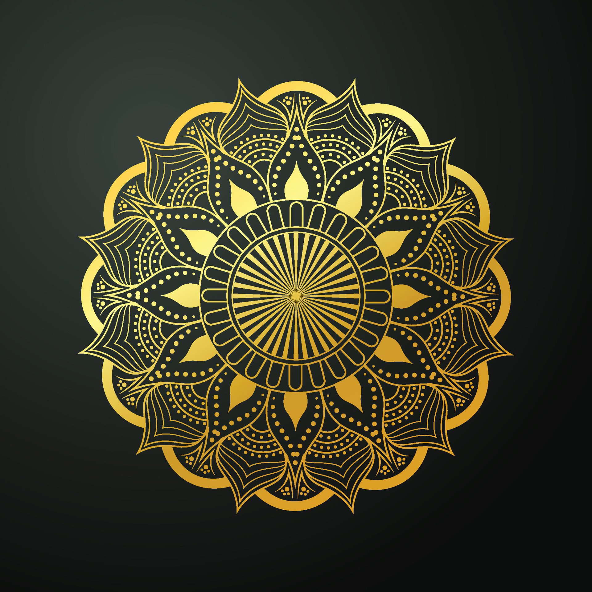 Luxury ornamental design with mandala, decorative mandala for print, poster, cover, brochure, flyer and banner. Free Vector