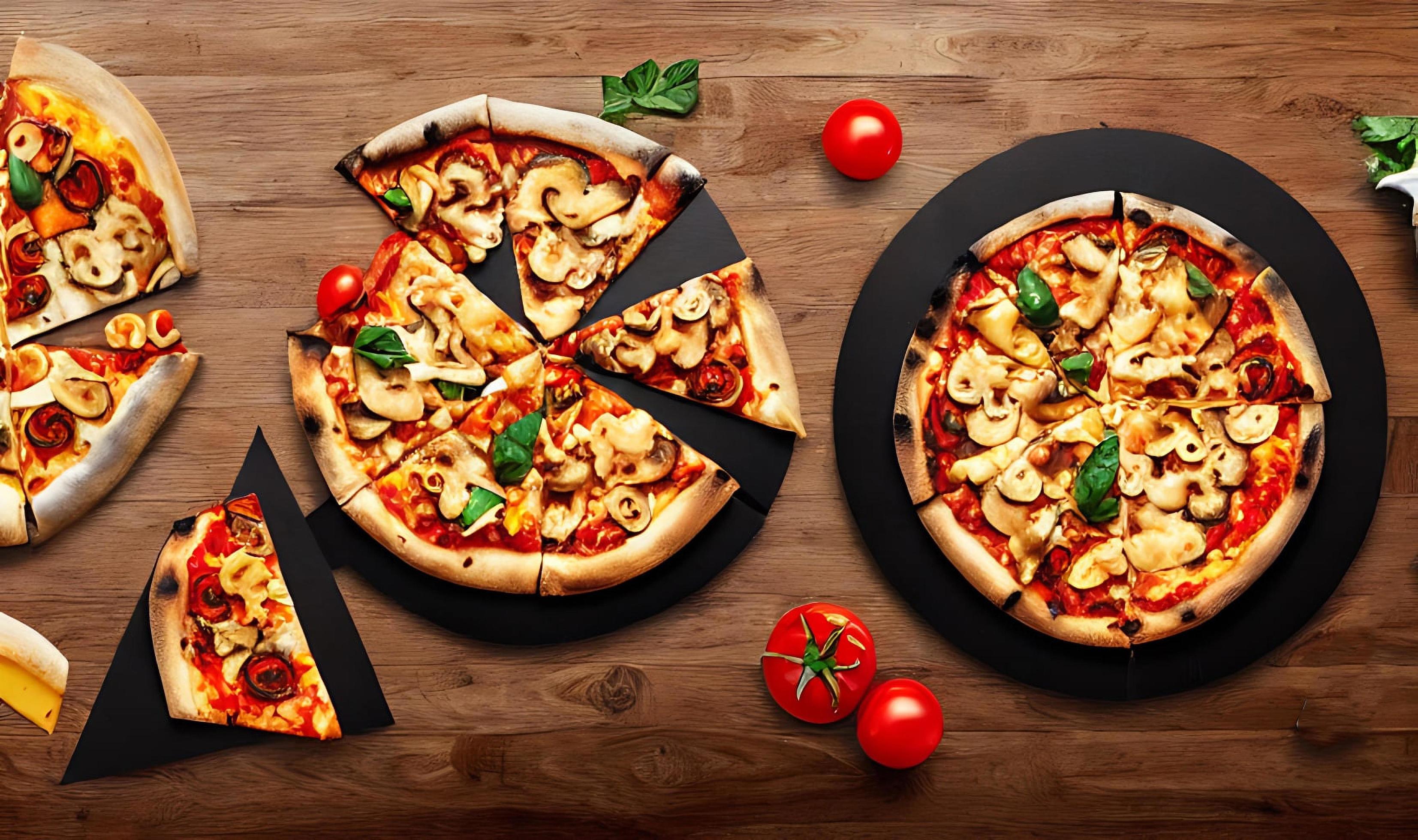 Pizza. Traditional Italian cuisine fast food. Stock Free