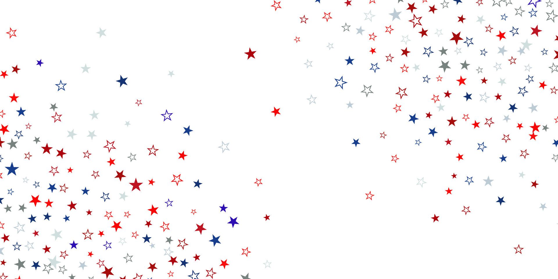 abstract starry banner design in red white and blue colours Free Vector