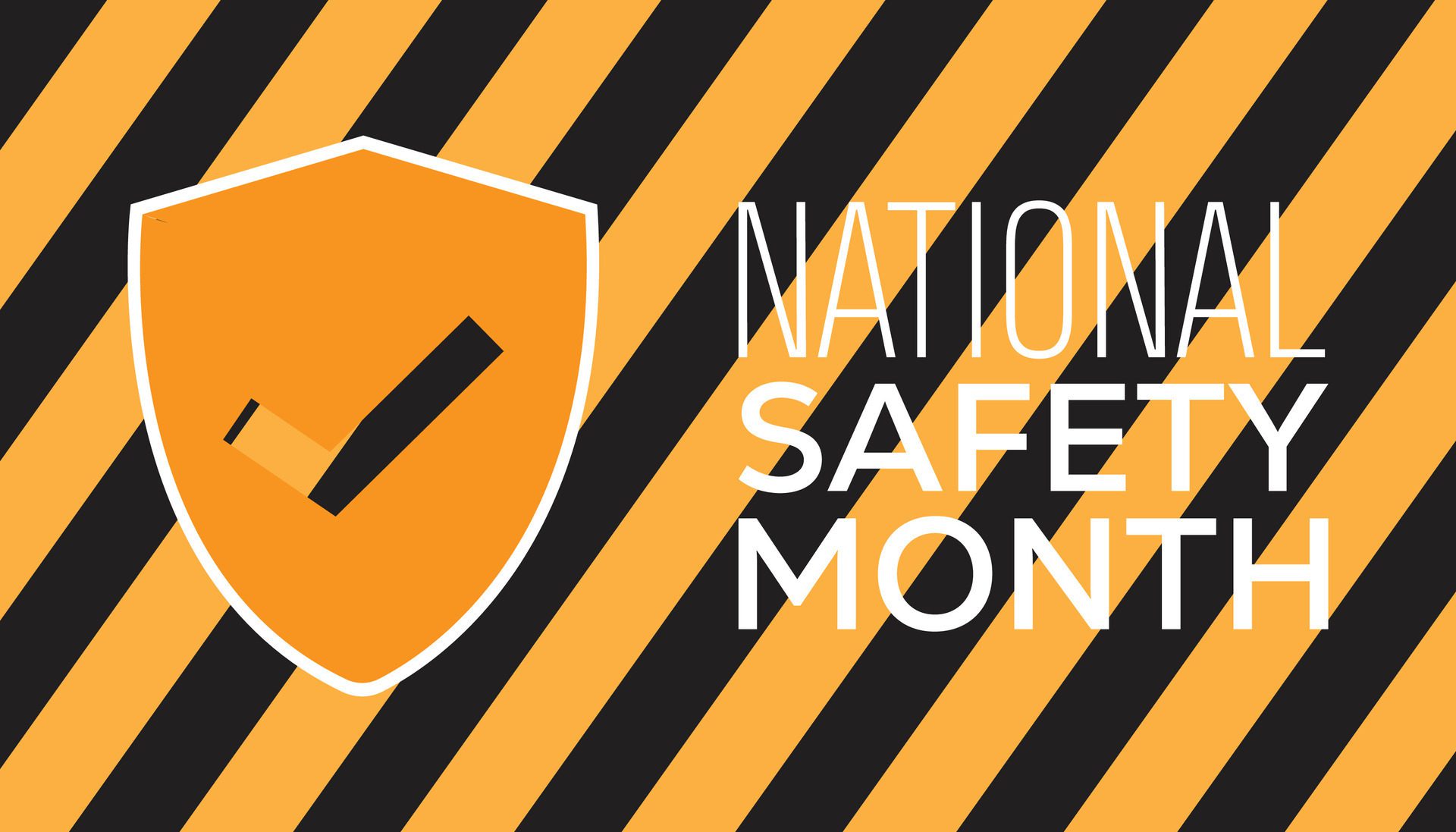 National Safety Month observed every year in June. Template for background, banner, card, poster with text inscription. Free Vector