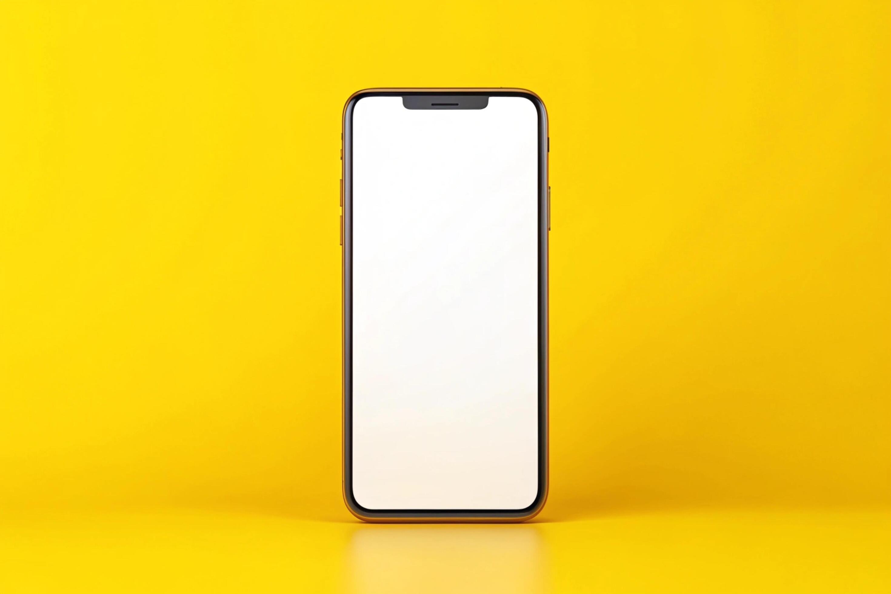 Phone blank display isolated on background Stock Free