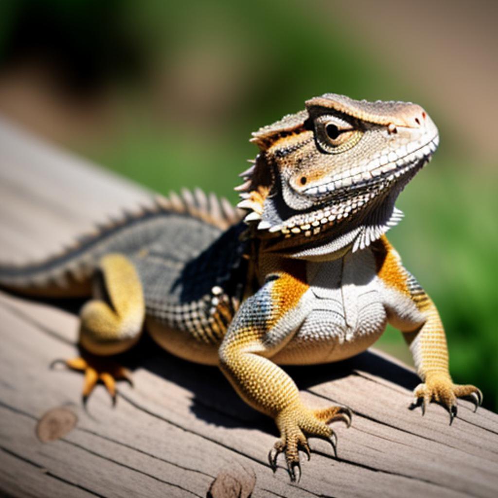 Bearded dragon by @2oxjzban by @ai_generated