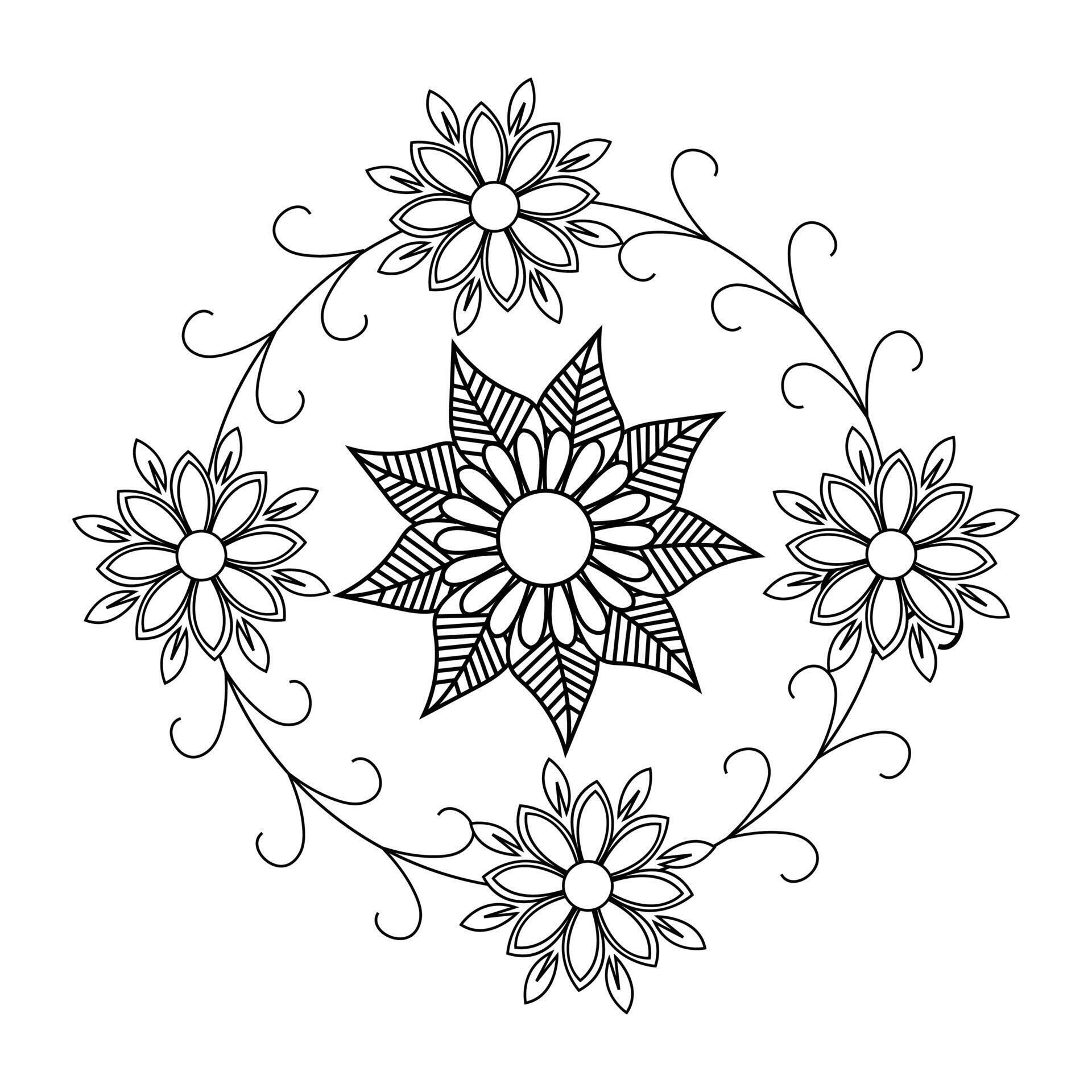 Creative unique flower floral vector eps mandala patterns for free download Stock Free