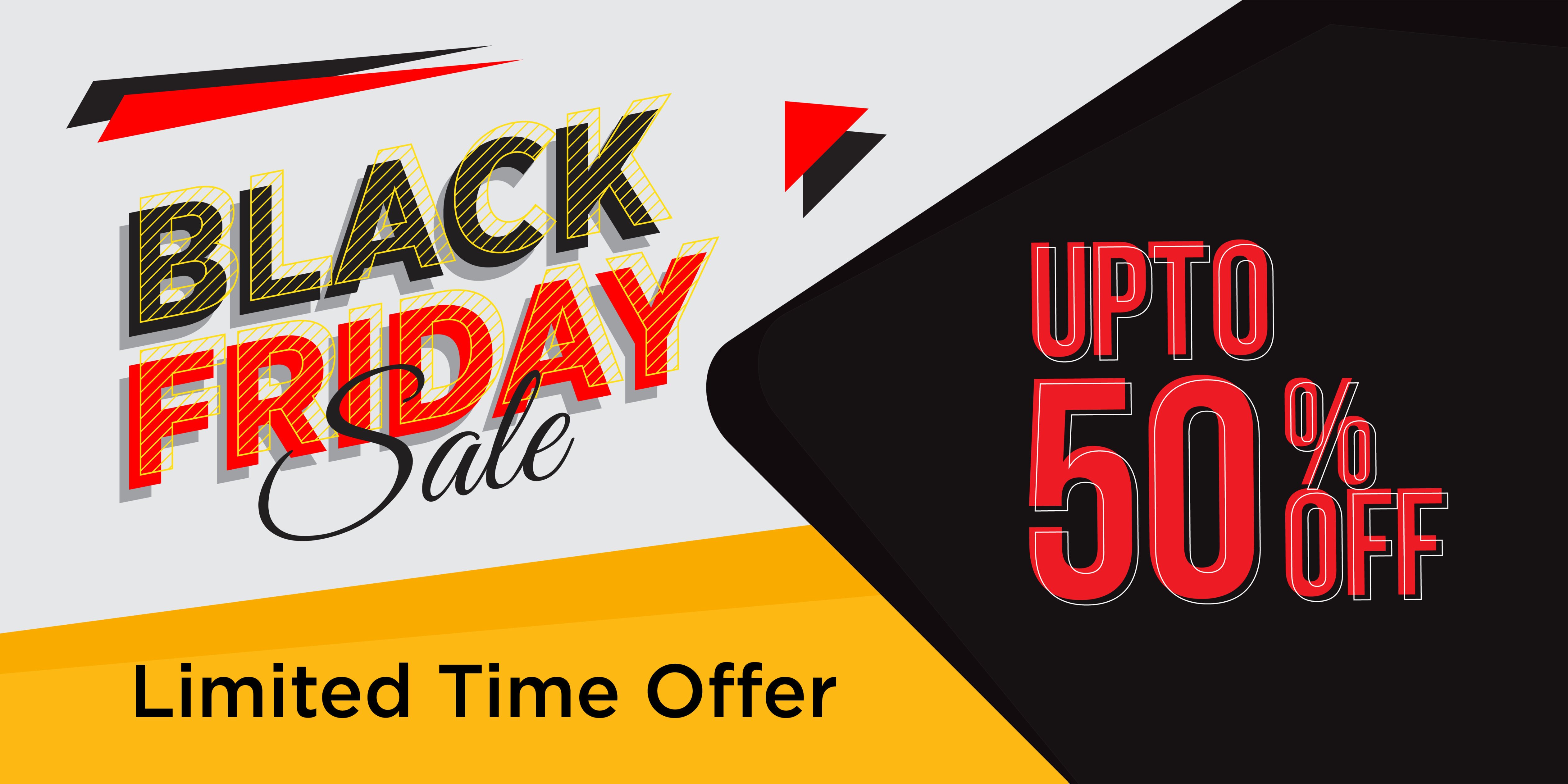 Black Friday Sale Banner Free Vector